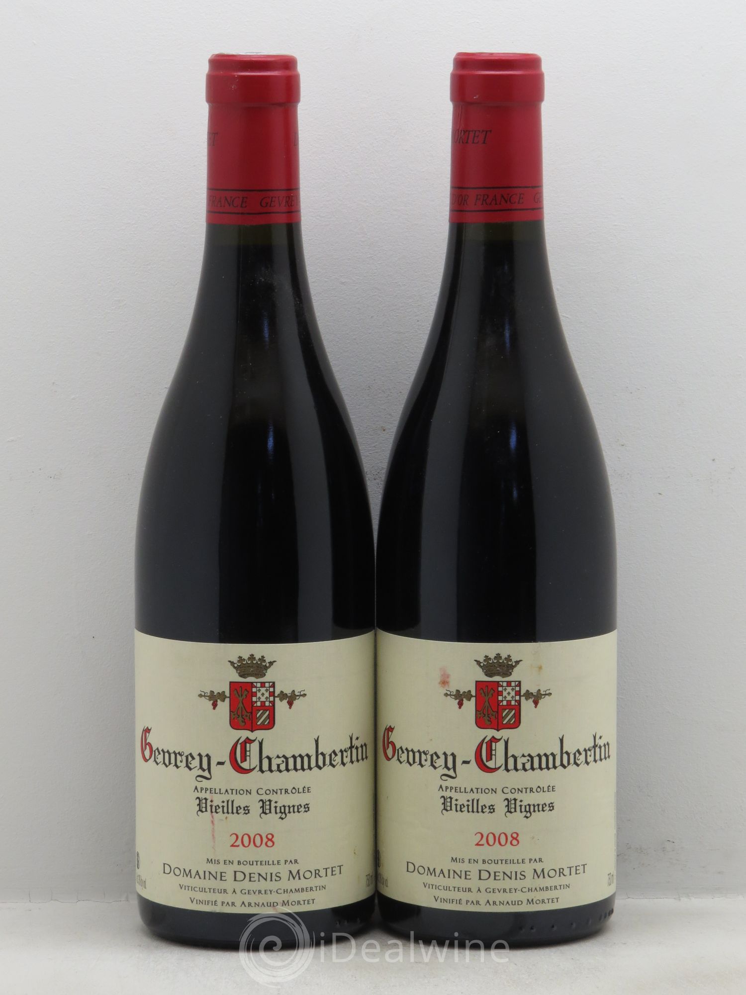 Gevrey-Chambertin Vieilles vignes Denis Mortet (Domaine) 2008 - Lot de 2 bouteilles - 0