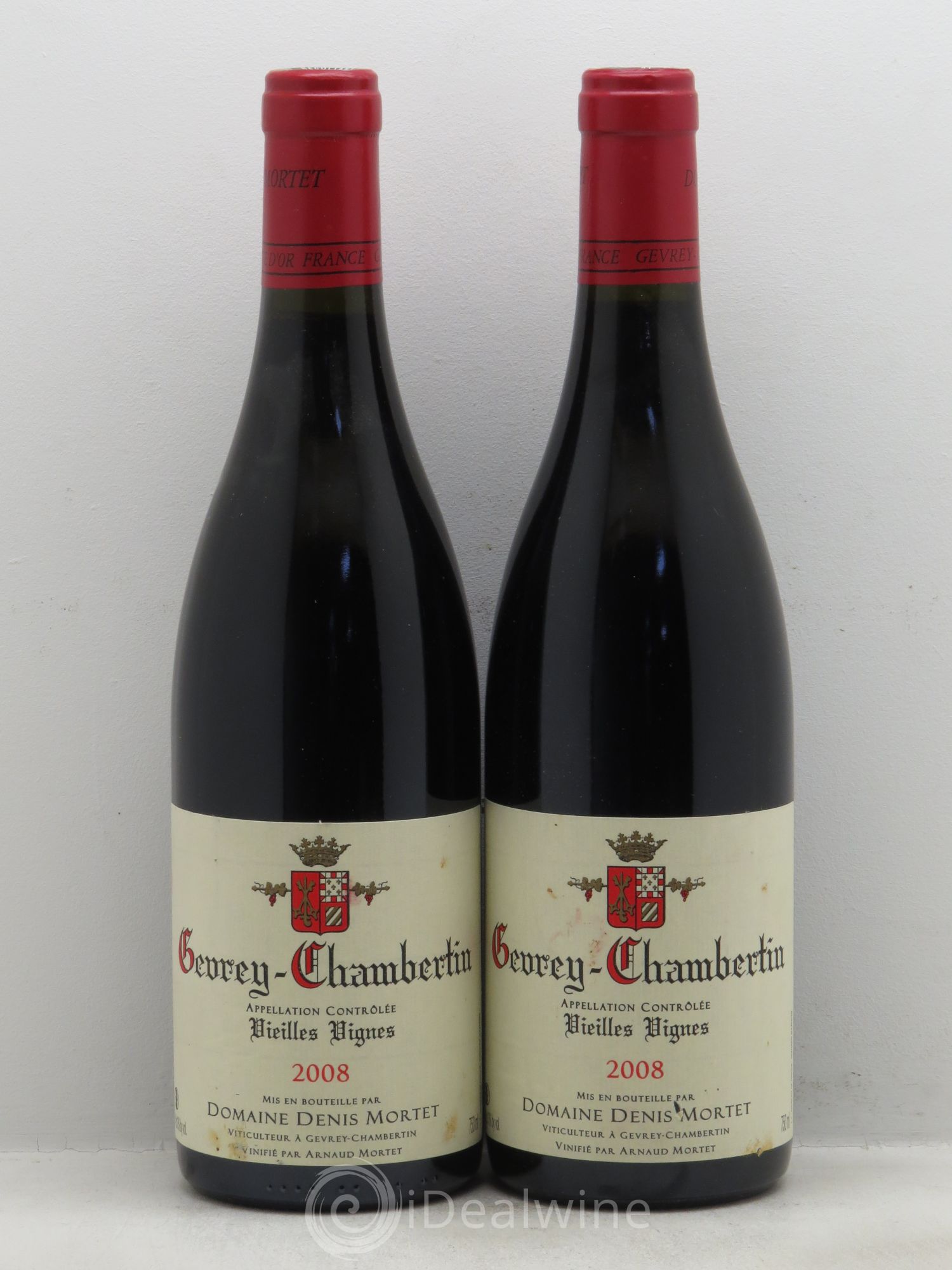 Gevrey-Chambertin Vieilles vignes Denis Mortet (Domaine) 2008 - Lot de 2 bouteilles - 0