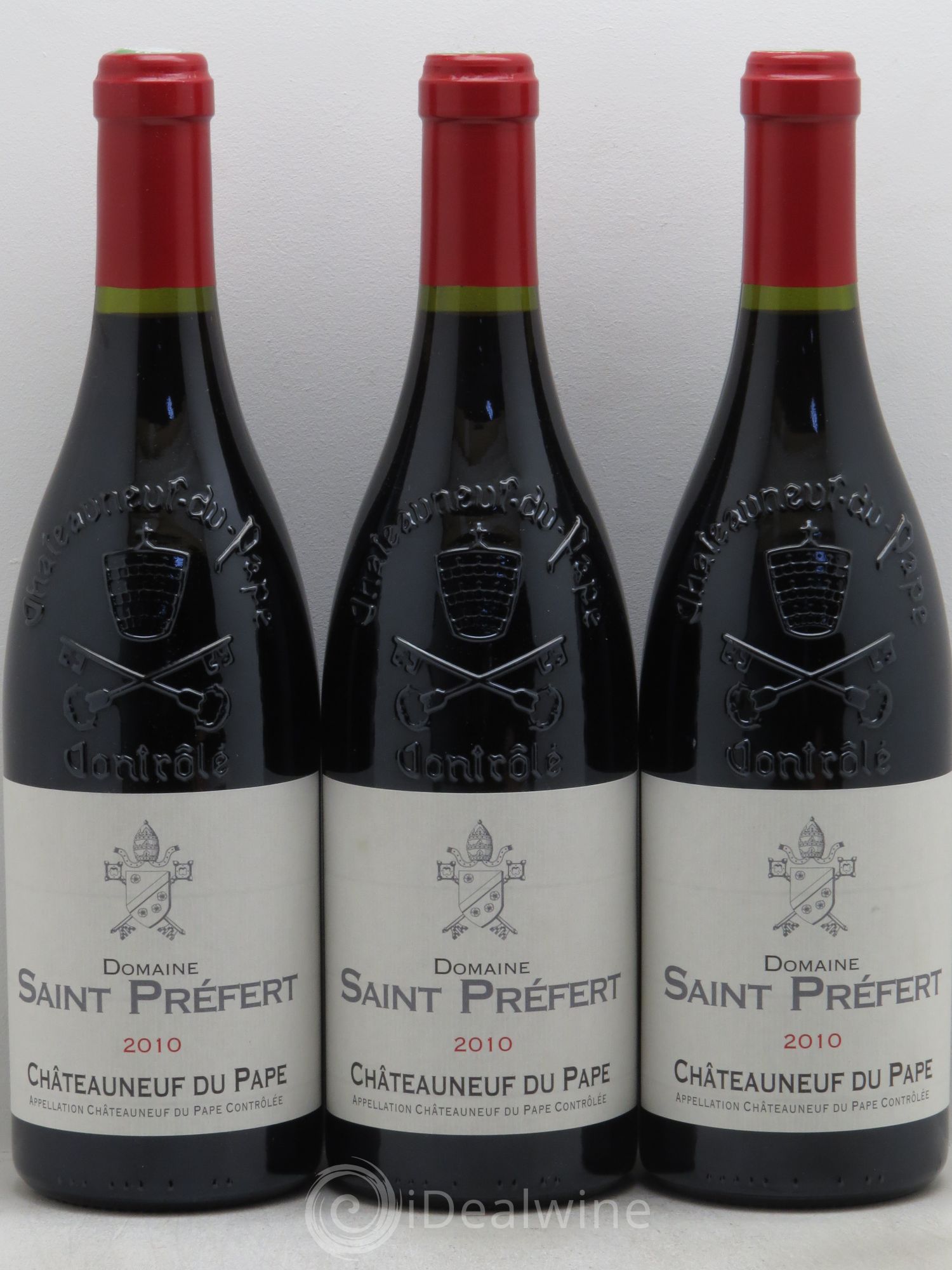 Châteauneuf-du-Pape Domaine Saint-Préfert 2010 - Lot de 3 bouteilles - 0