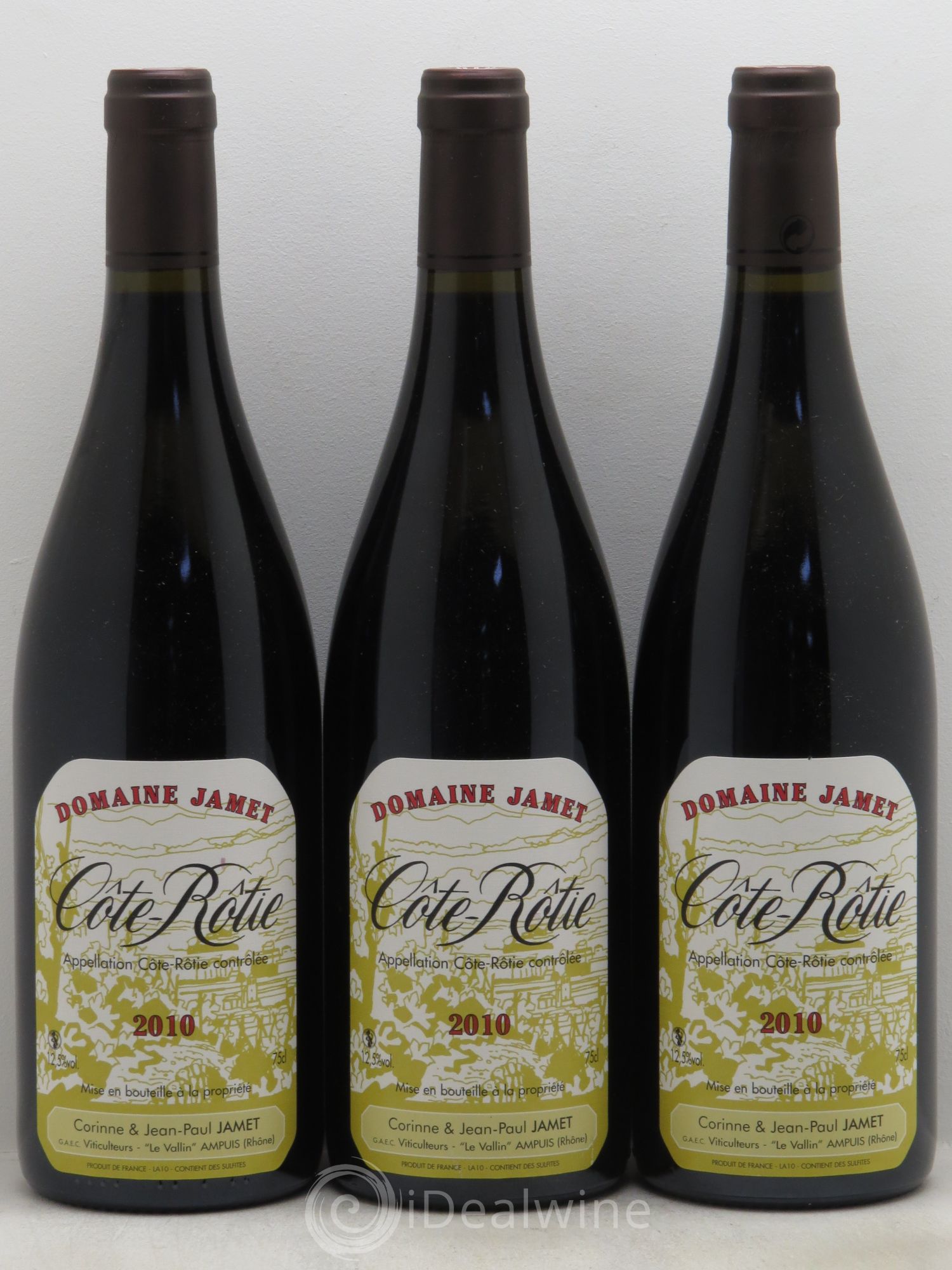 Côte-Rôtie Jamet (Domaine) 2010 - Lot de 3 bouteilles - 0
