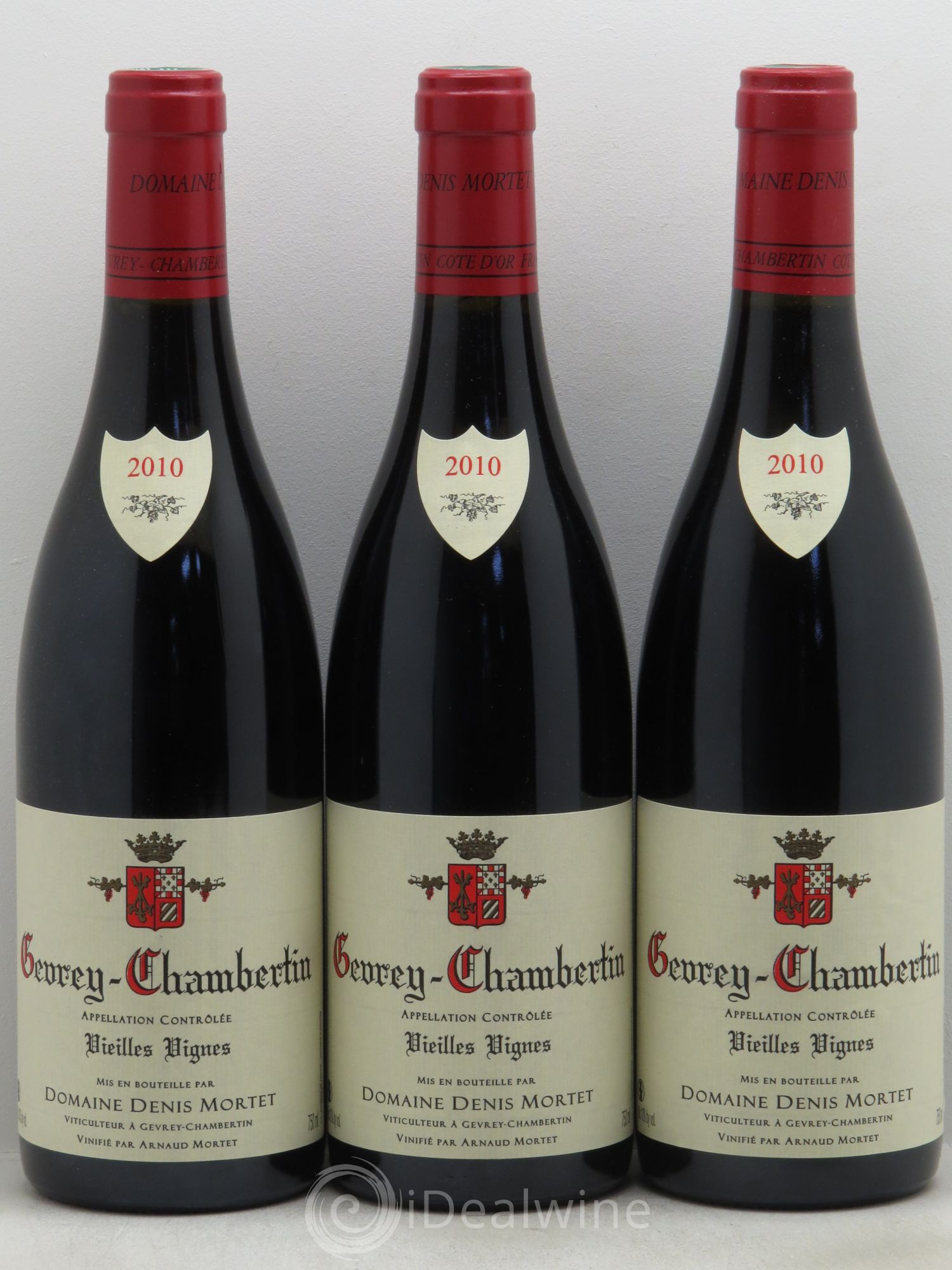 Gevrey-Chambertin Vieilles vignes Denis Mortet (Domaine) 2010 - Lot de 3 bouteilles - 0
