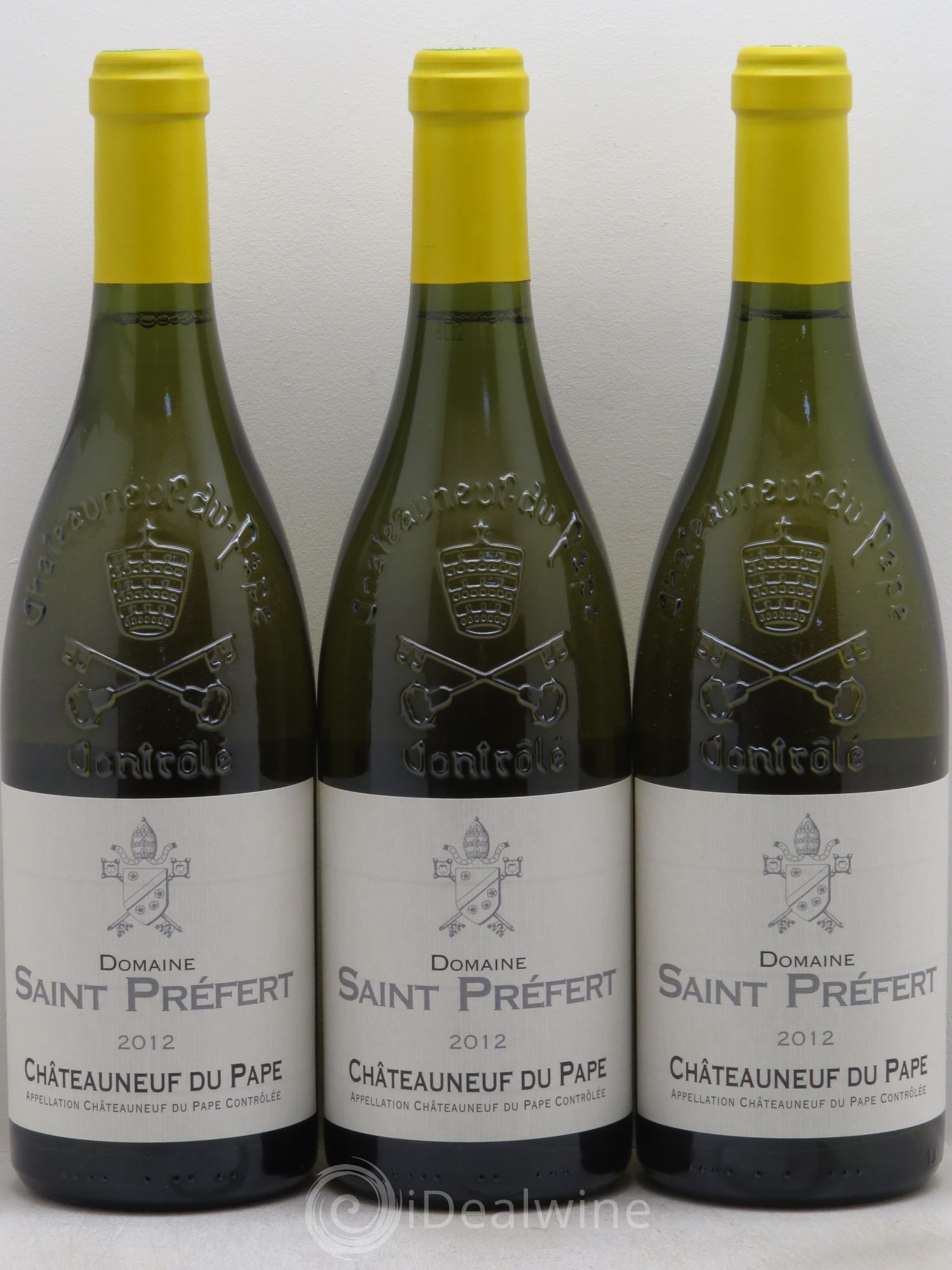 Châteauneuf-du-Pape Domaine de Saint Préfert 2012 - Lot de 3 bouteilles - 0