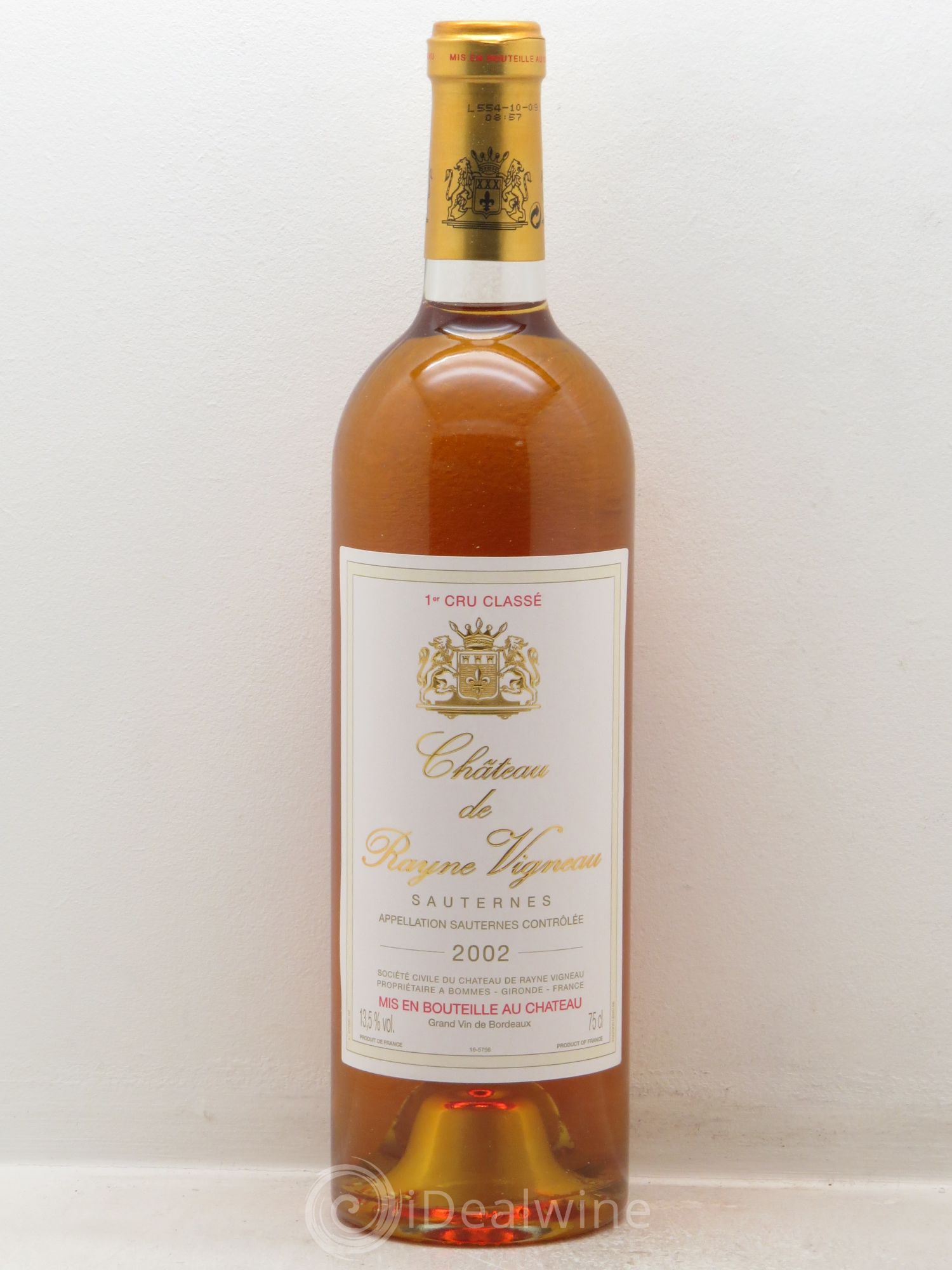 Château de Rayne Vigneau 1er Grand Cru Classé 2002 - Lotto di 6 bottiglie - 0