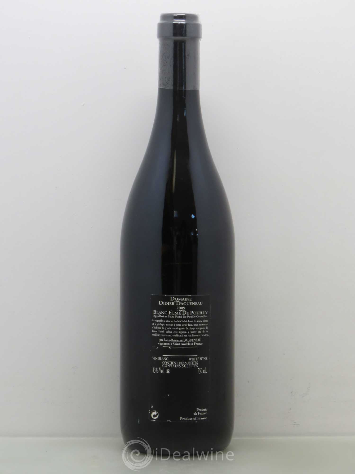 Vin de France (anciennement Pouilly-Fumé) Silex Dagueneau (Domaine Didier - Louis-Benjamin) 2009 - Lot de 1 bouteille - 1