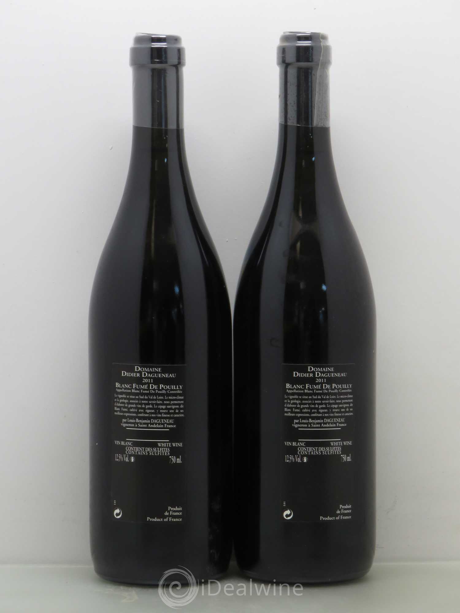 Vin de France (anciennement Pouilly-Fumé) Silex Dagueneau (Domaine Didier - Louis-Benjamin) 2011 - Lot de 2 bouteilles - 1
