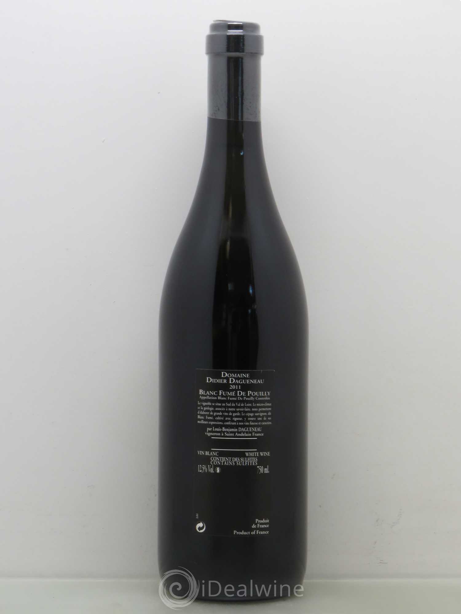 Vin de France (anciennement Pouilly-Fumé) Silex Dagueneau (Domaine Didier - Louis-Benjamin) 2011 - Lot de 1 bouteille - 1