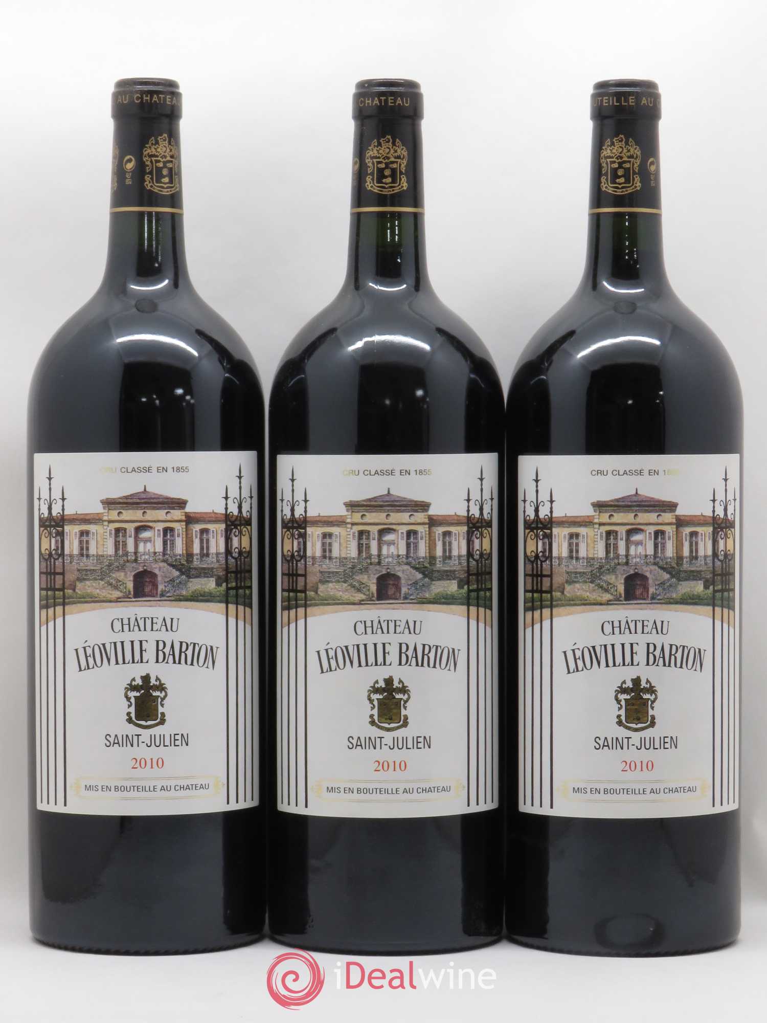Château Léoville Barton 2ème Grand Cru Classé 2010 - Lot de 3 magnums - 0