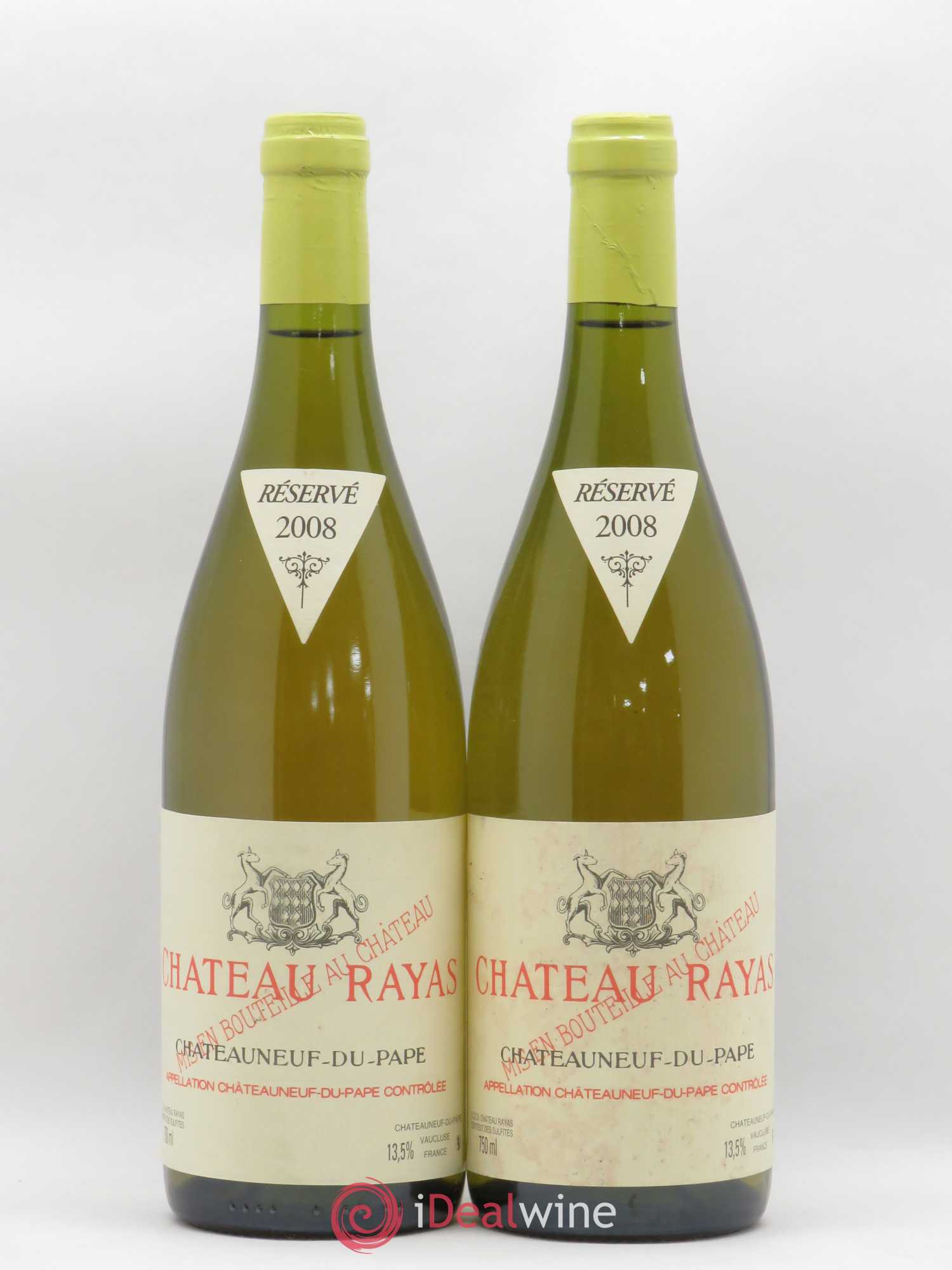 Châteauneuf-du-Pape Château Rayas Emmanuel Reynaud 2008 - Lot de 2 bouteilles - 0