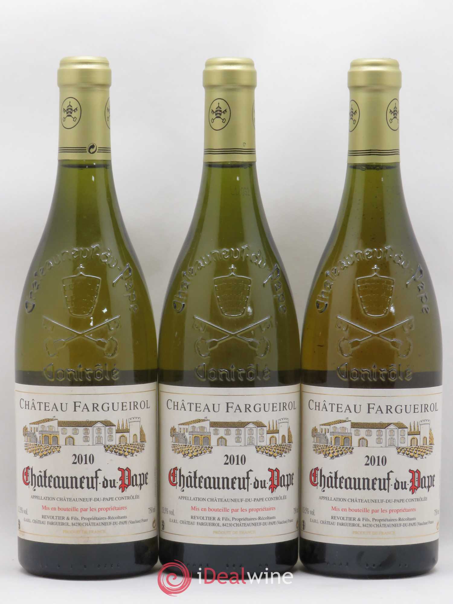 Châteauneuf-du-Pape Château Fargueirol 2010 - Lot de 3 bouteilles - 0