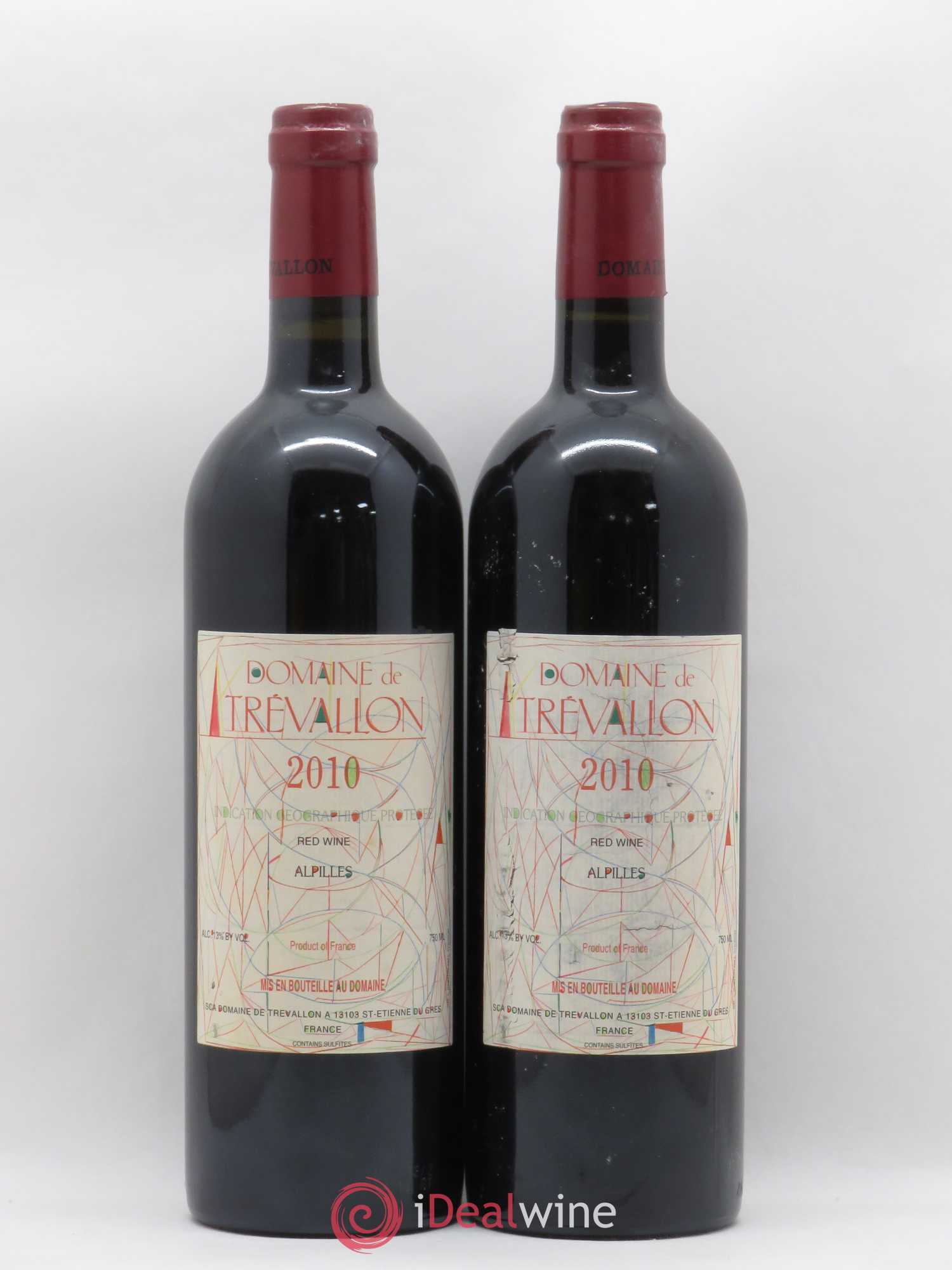 Alpilles Trévallon (Domaine de) Eloi Dürrbach 2010 - Lot de 2 bouteilles - 0