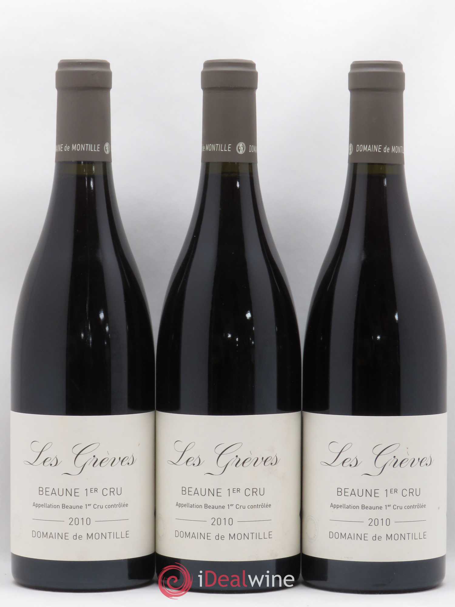 Beaune 1er Cru Les Grèves De Montille (Domaine) 2010 - Lot de 3 bouteilles - 0