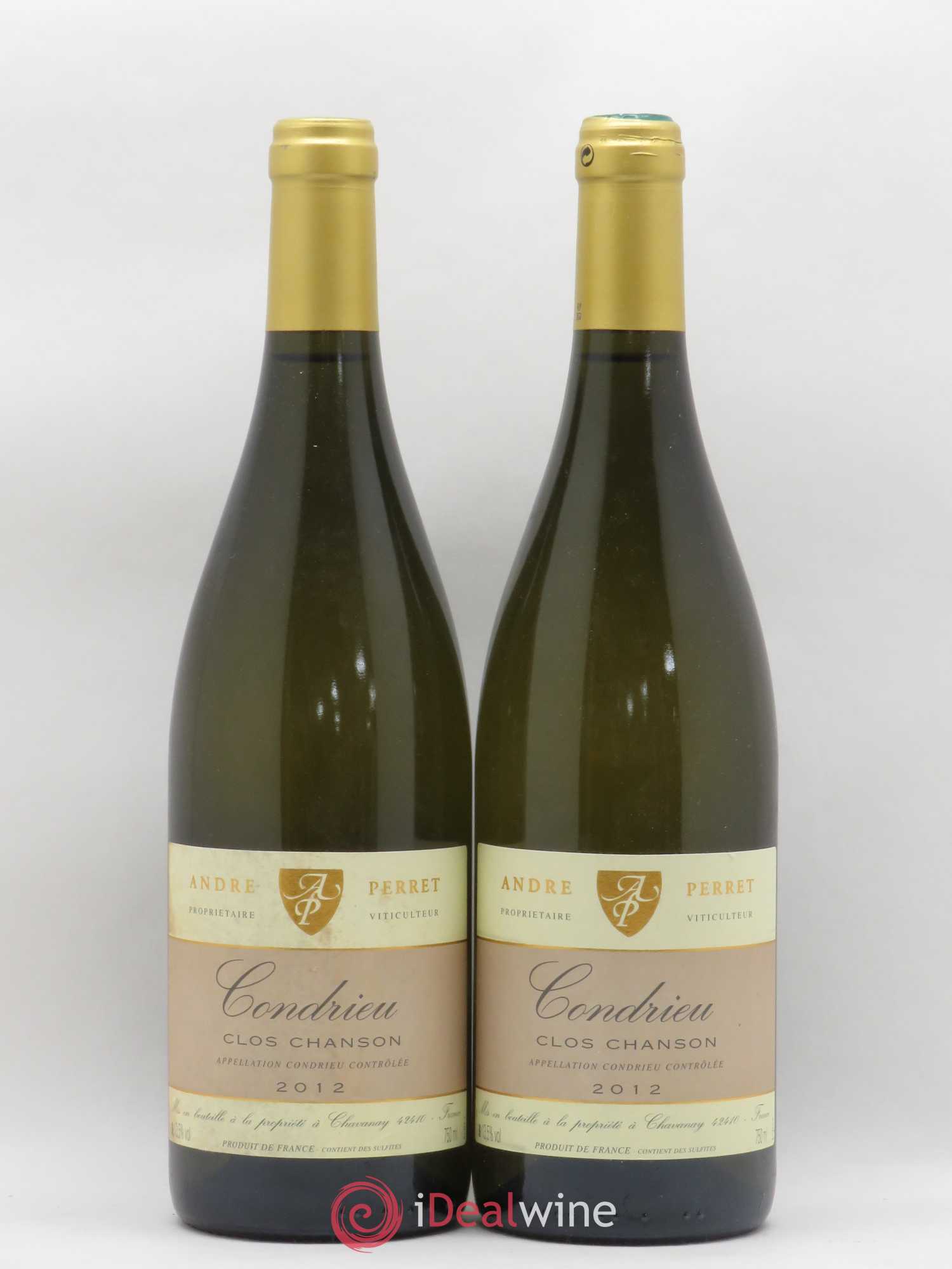 Condrieu André Perret Clos Chanson 2012 - Posten von 2 Flaschen - 0