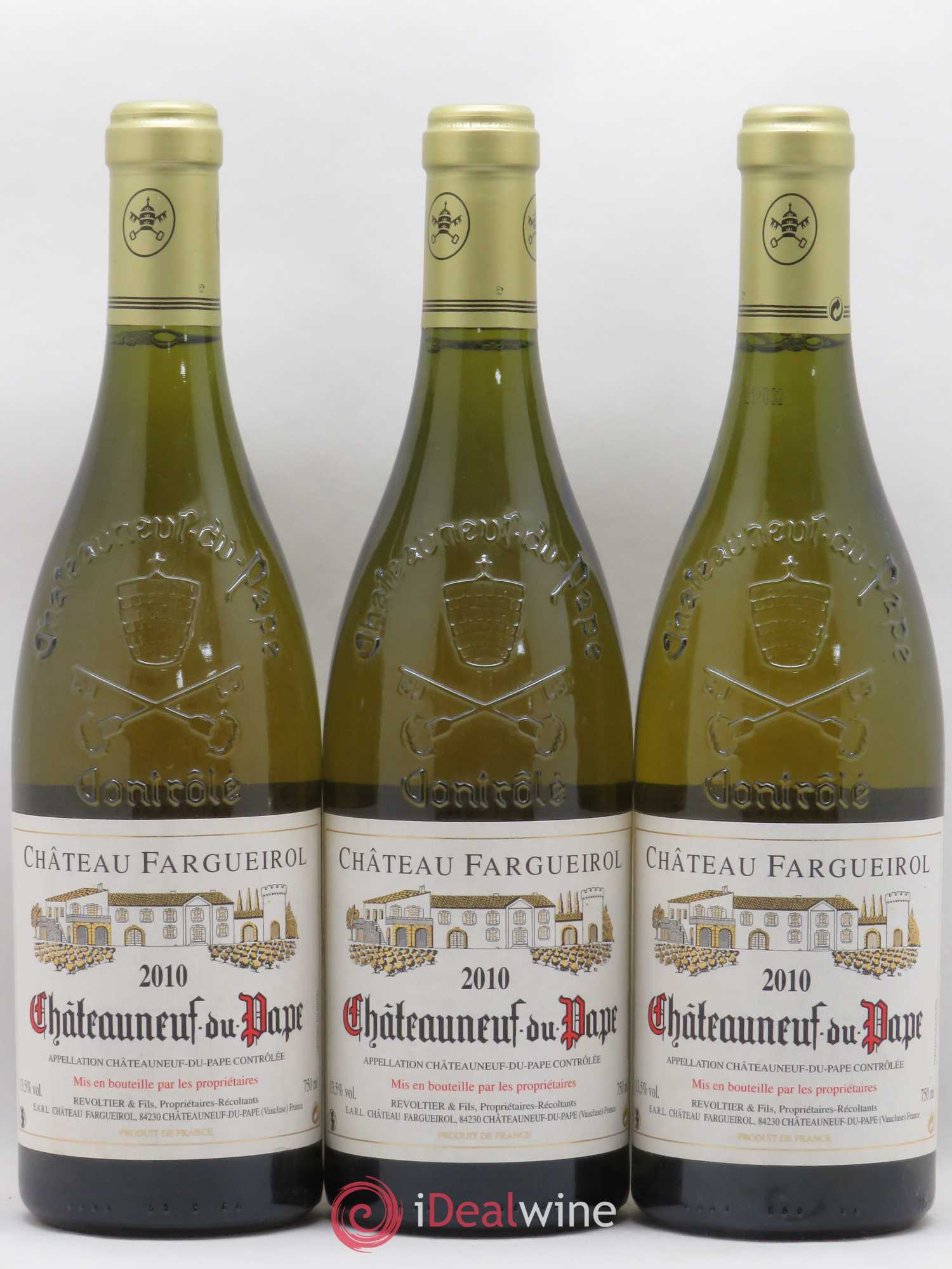 Châteauneuf-du-Pape Château Fargueirol 2010 - Lot de 3 bouteilles - 0