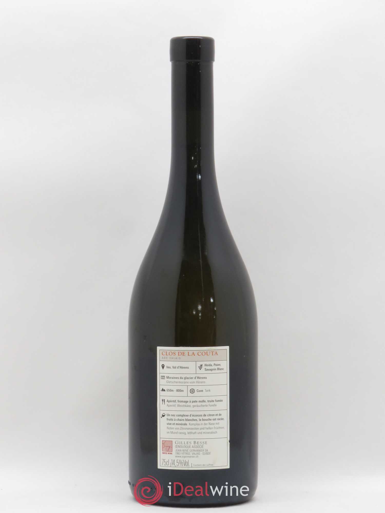 Valais  Clos de la Couta Heida de Vex Jean René Germanier 2014 - Lot of 1 bottle - 1