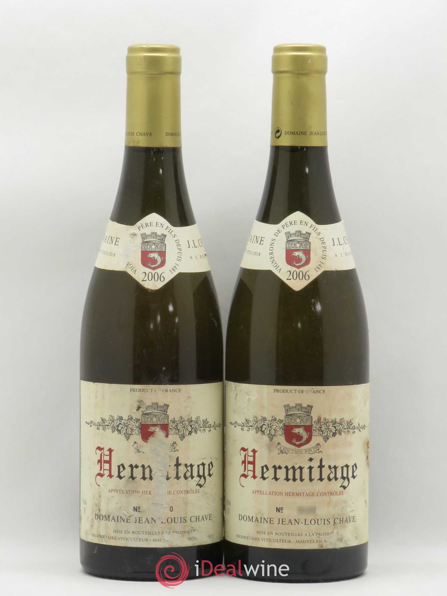 Hermitage Jean-Louis Chave 2006 - Lot de 2 bouteilles - 0
