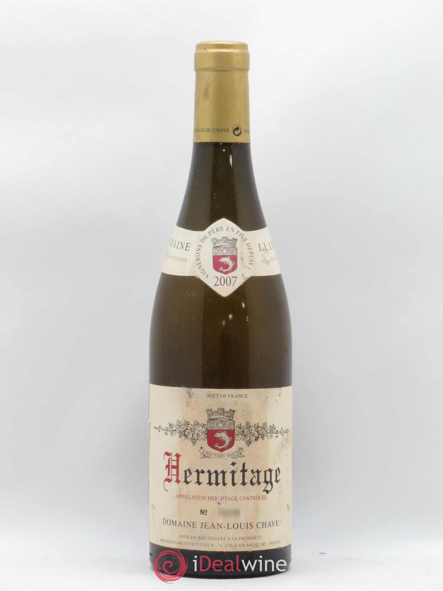 Hermitage Jean-Louis Chave 2007 - Lot de 1 bouteille - 0