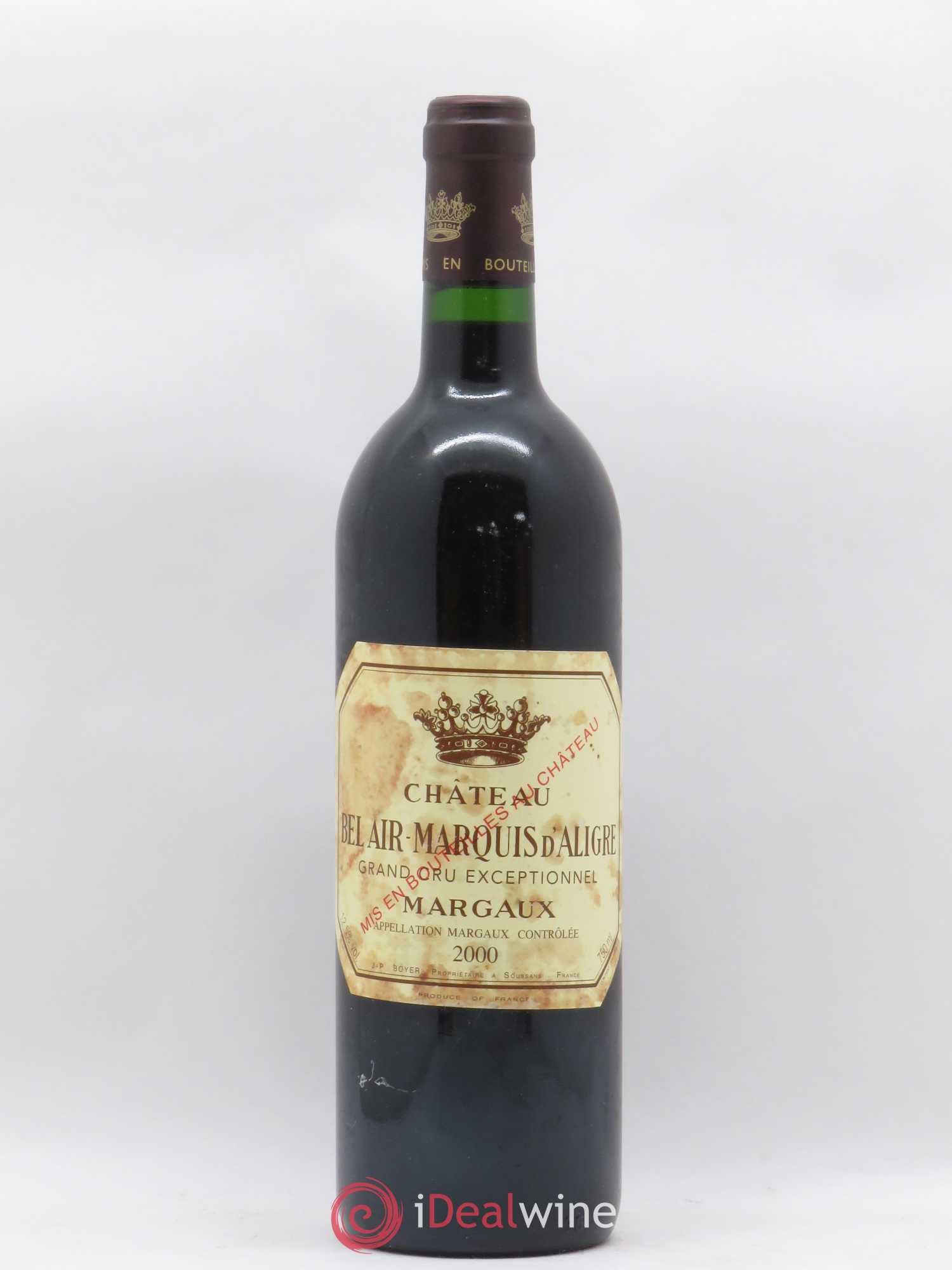 Château Bel Air Marquis d'Aligre 2000 - Lot de 1 bouteille - 0