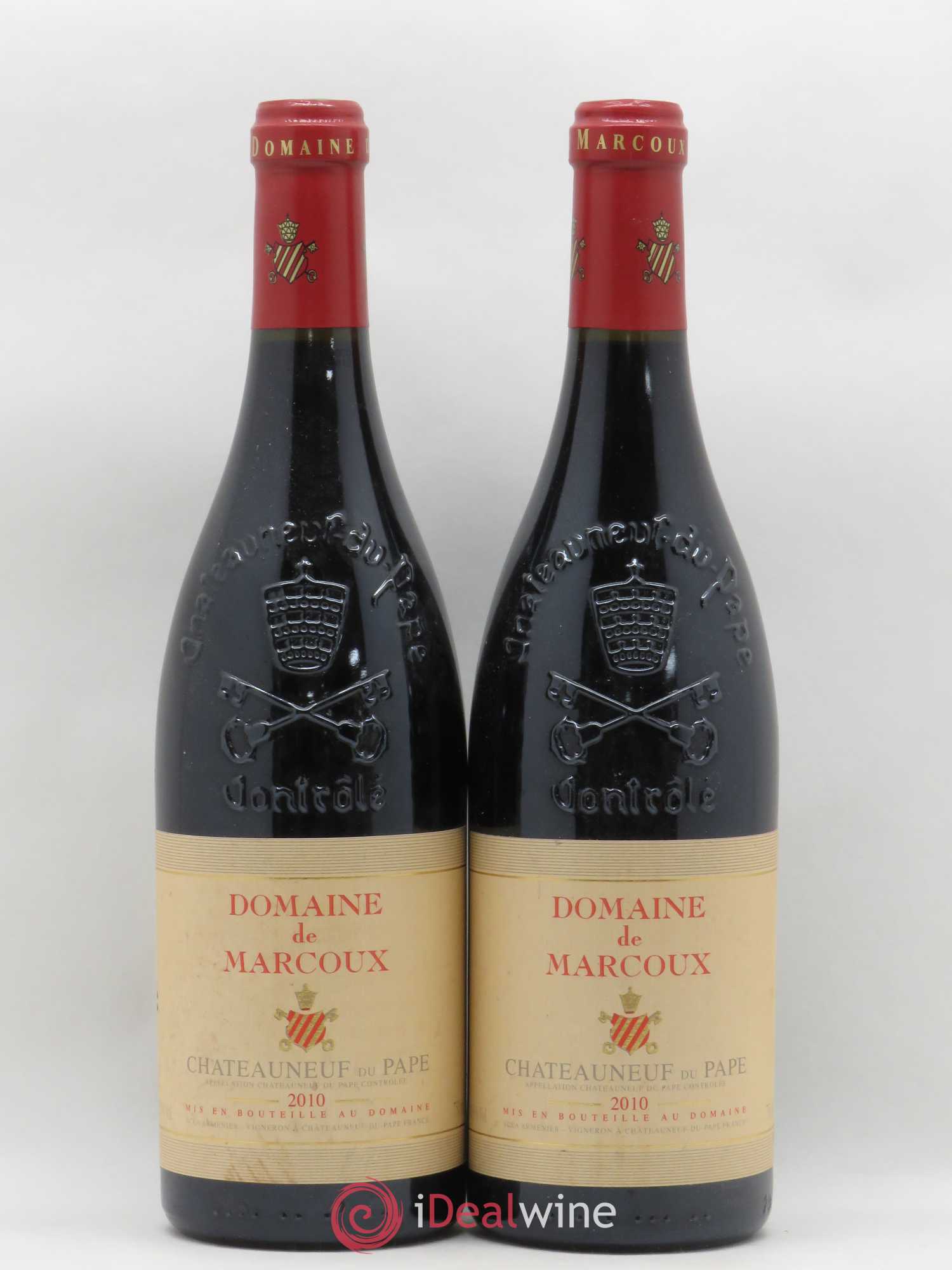 Châteauneuf-du-Pape Marcoux (Domaine de) 2010 - Lot de 2 bouteilles - 0