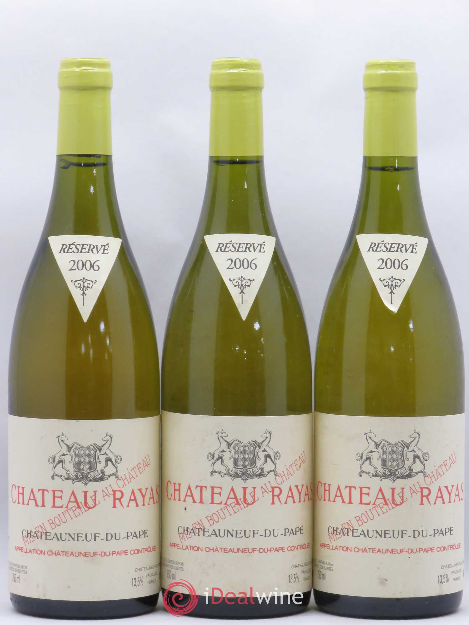 Châteauneuf-du-Pape Château Rayas Emmanuel Reynaud 2006 - Lot de 3 bouteilles - 0