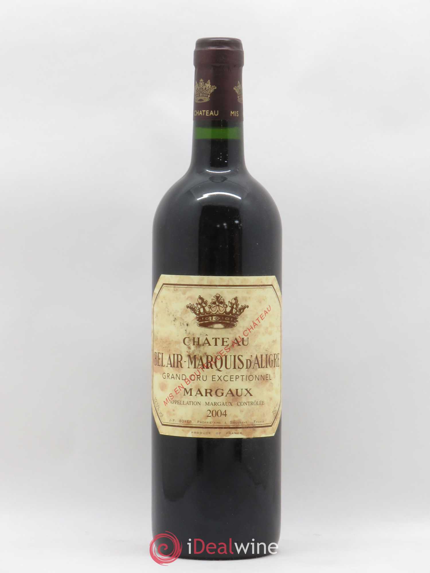 Château Bel Air Marquis d'Aligre 2004 - Lot de 1 bouteille - 0