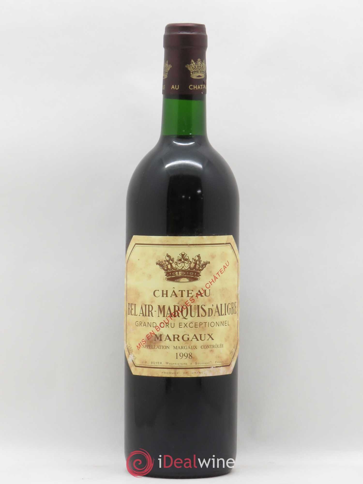 Château Bel Air Marquis d'Aligre 1998 - Lot de 1 bouteille - 0