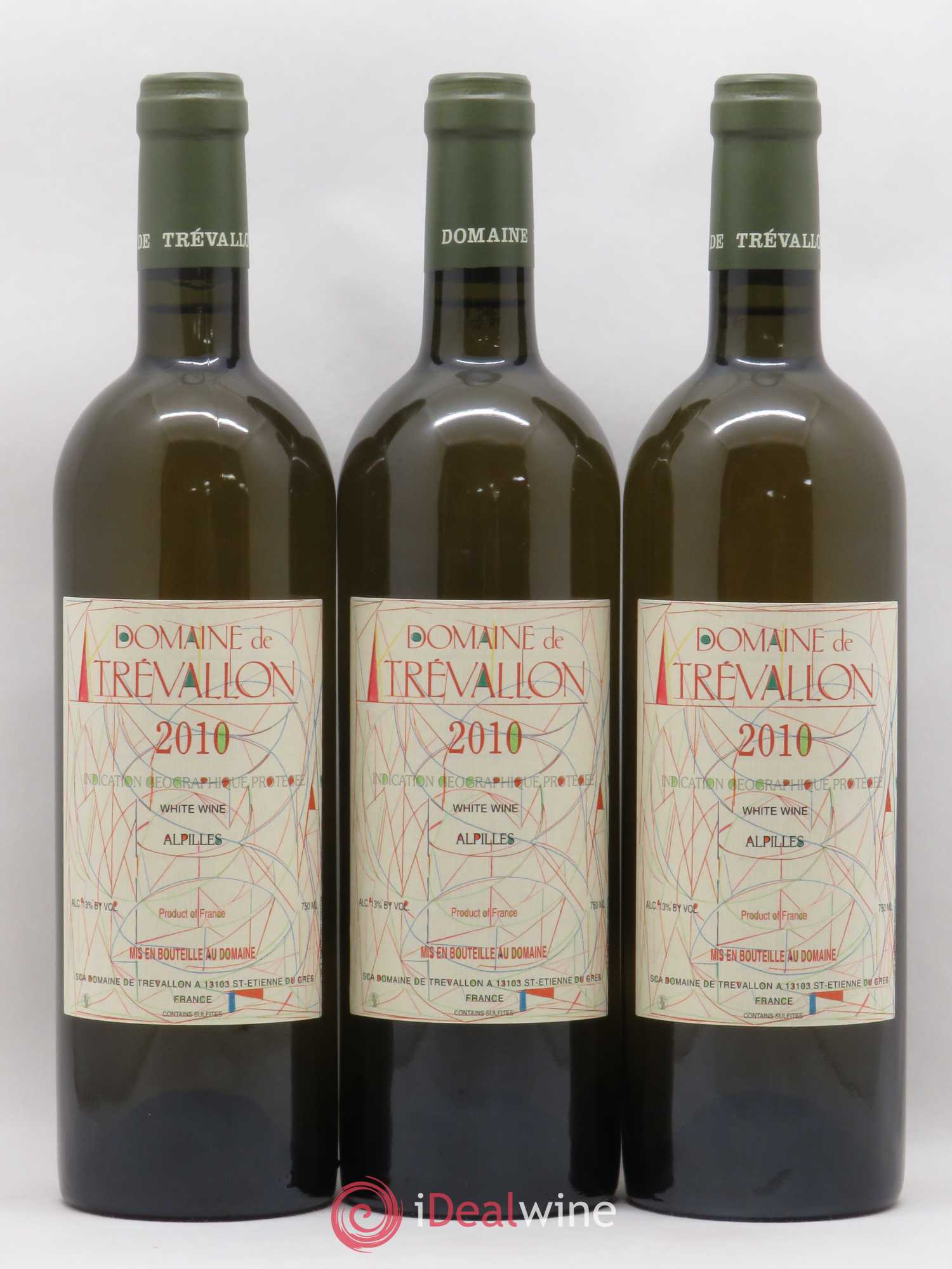 Alpilles Trévallon (Domaine de) Eloi Dürrbach 2010 - Lot de 3 bouteilles - 0