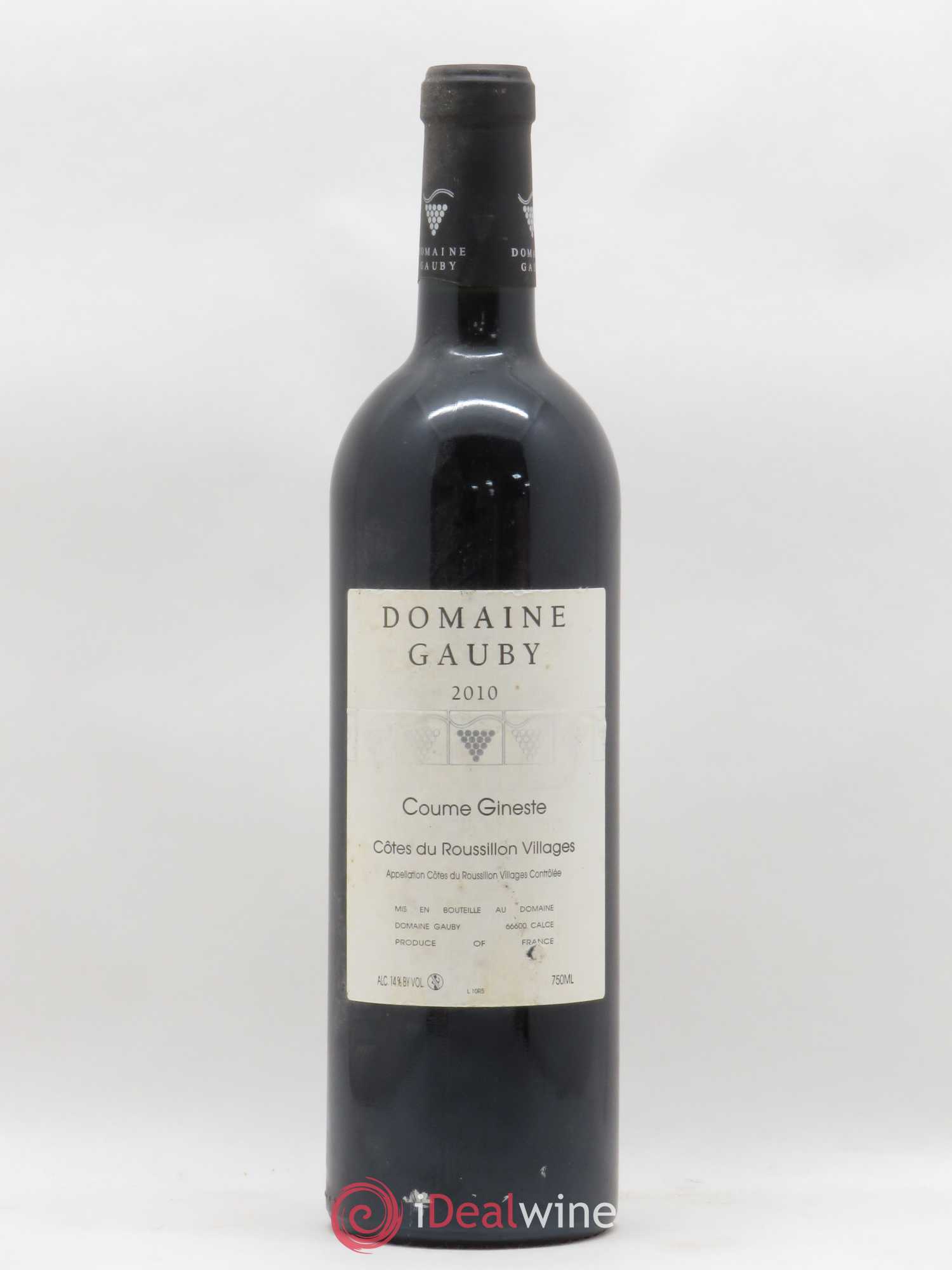 Côtes du Roussillon Villages Coume Gineste Gauby (Domaine) 2010 - Lot de 1 bouteille - 0