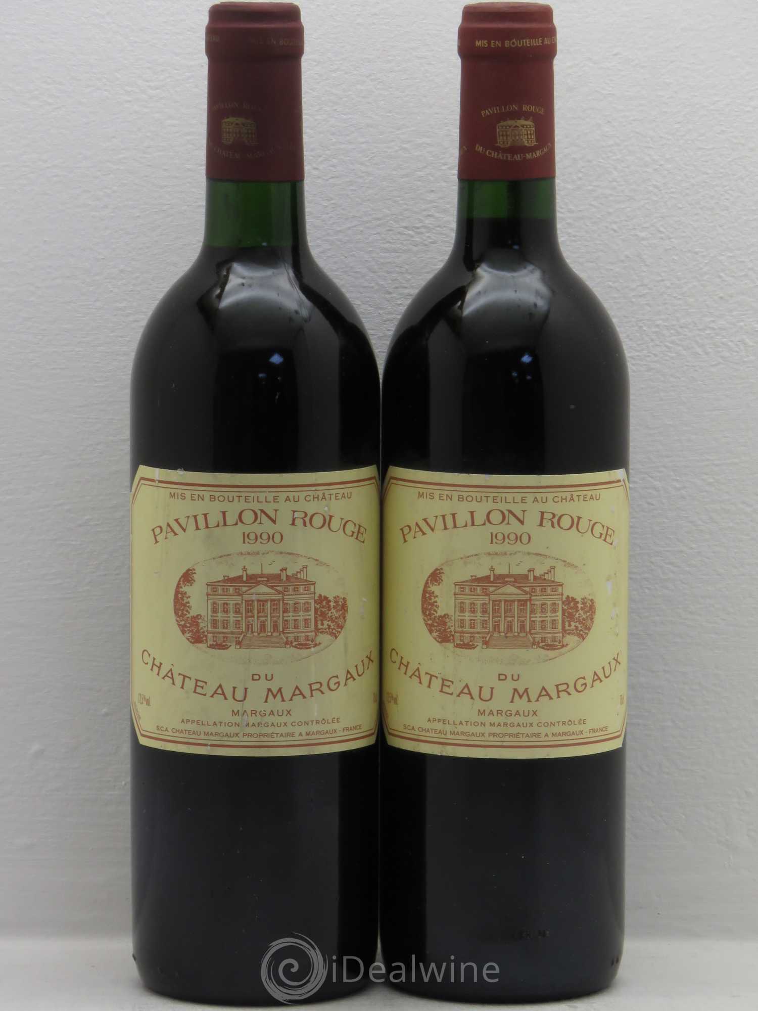 Pavillon Rouge du Château Margaux Second Vin 1990 - Lot de 2 bouteilles - 0