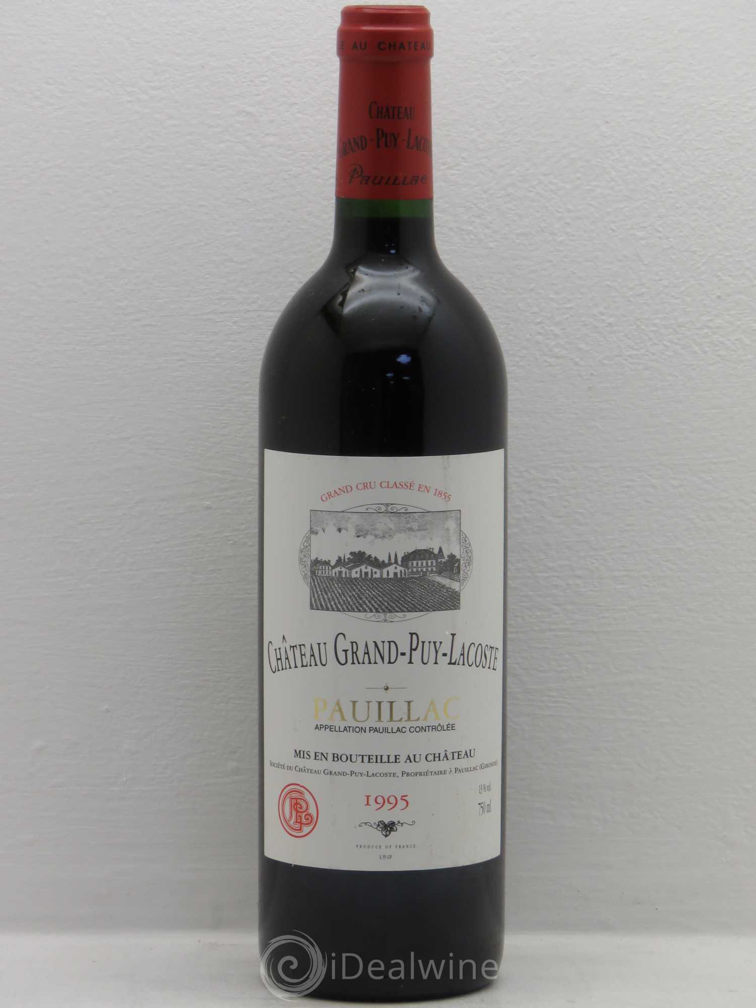 Château Grand Puy Lacoste 5ème Grand Cru Classé 1995 - Lot de 1 bouteille - 0