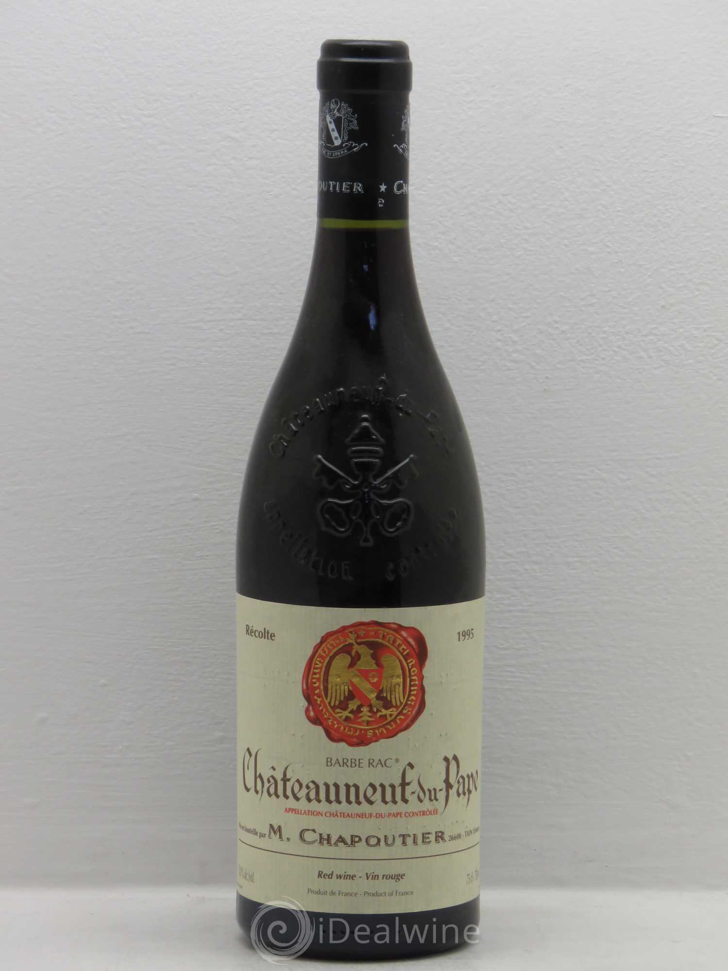 Châteauneuf-du-Pape Barbe Rac Chapoutier 1995 - Lot de 1 bouteille - 0