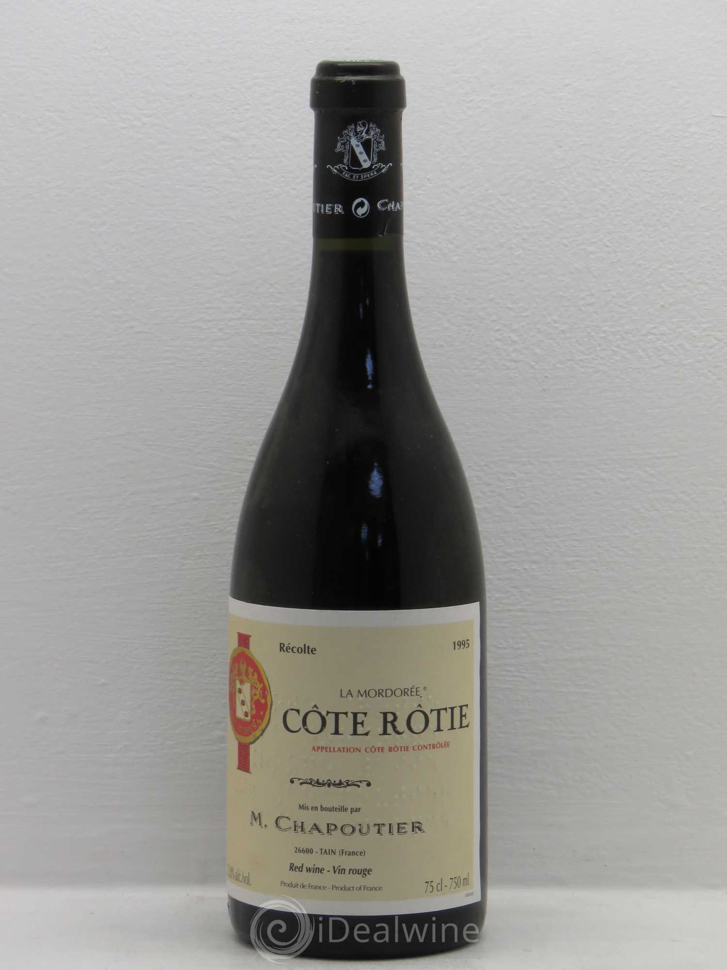 Côte-Rôtie La Mordorée Chapoutier 1995 - Lot de 1 bouteille - 0