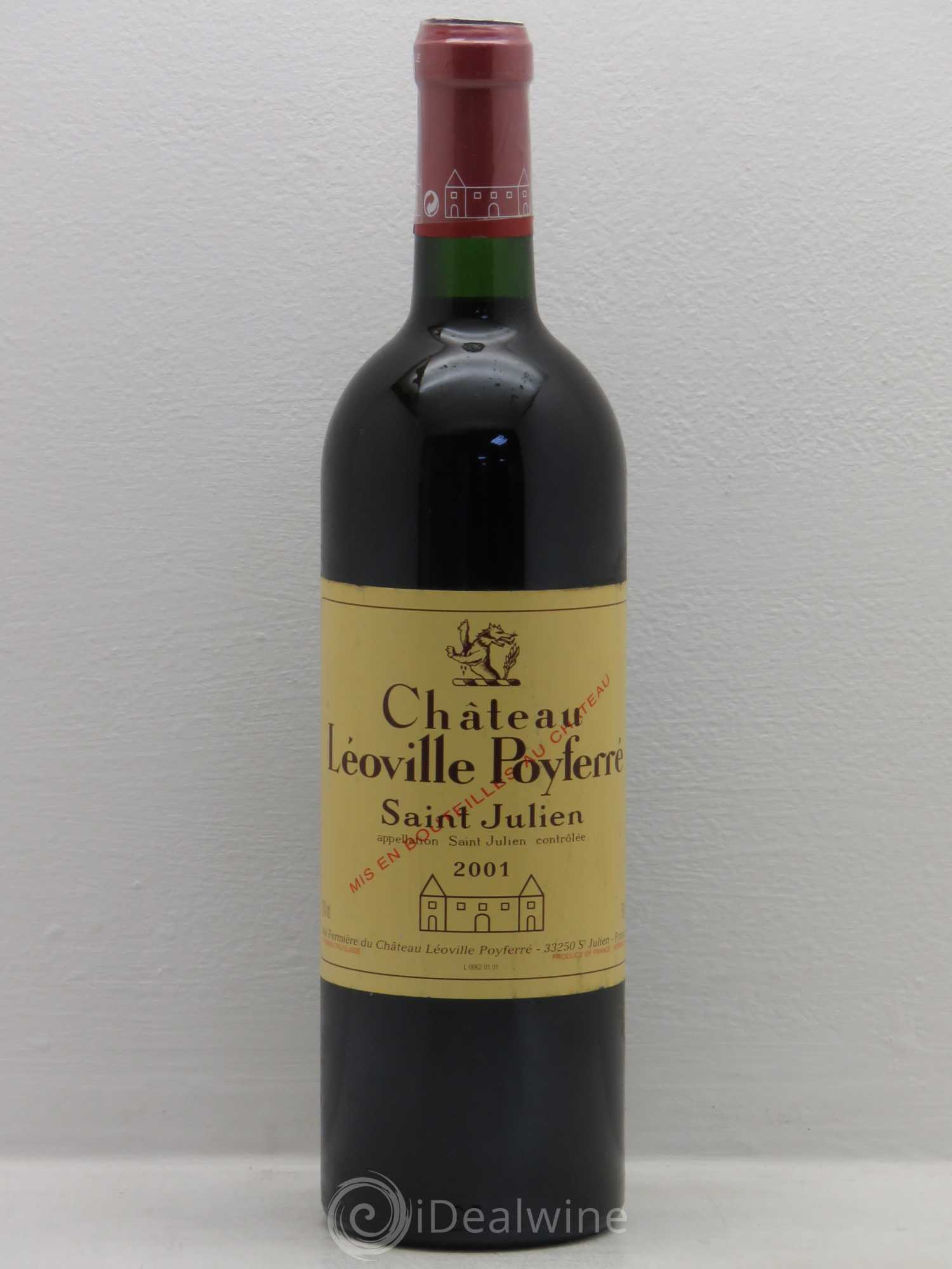 Château Léoville Poyferré 2ème Grand Cru Classé 2001 - Lot de 1 bouteille - 0