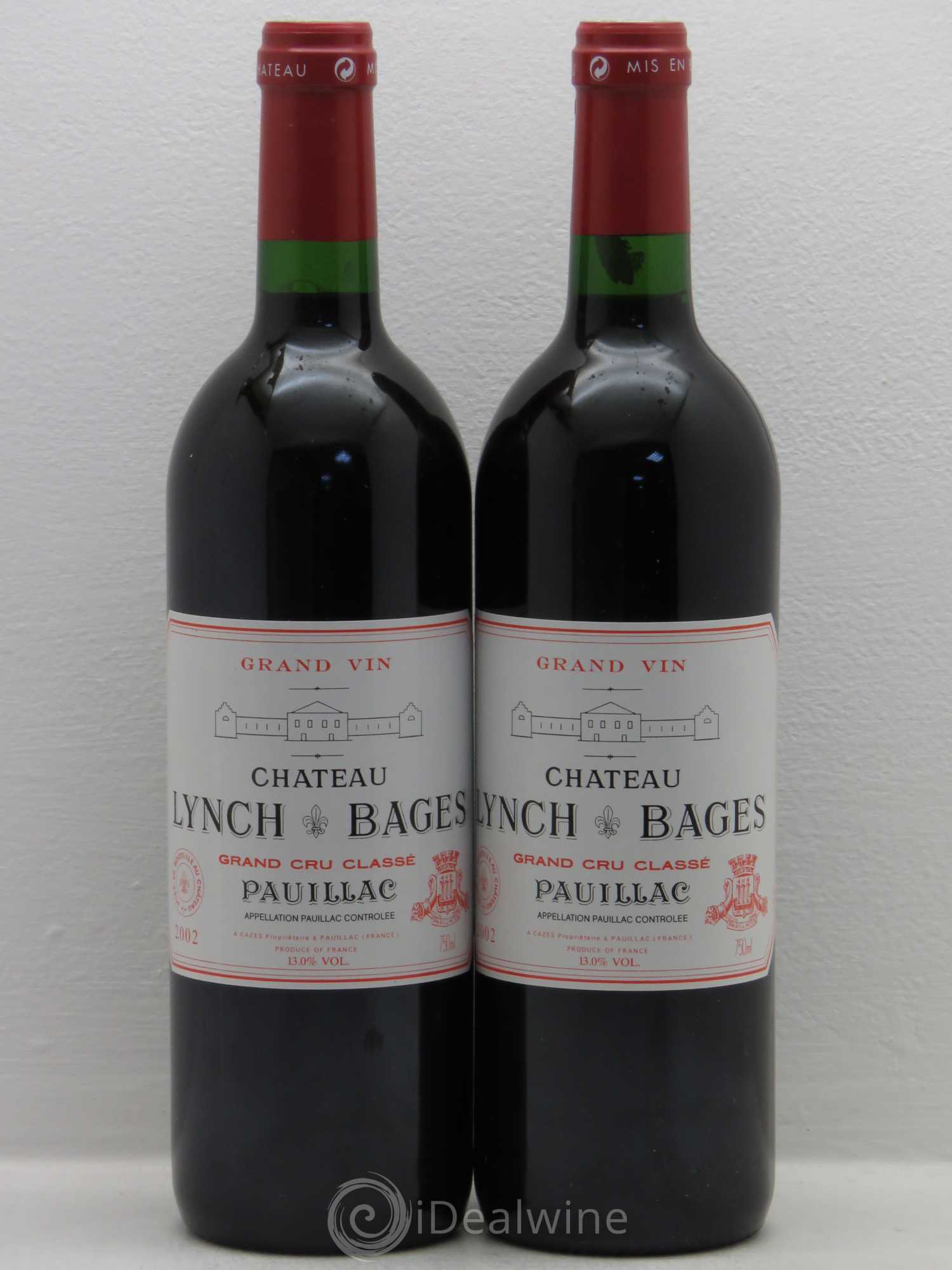 Château Lynch Bages 5ème Grand Cru Classé 2002 - Lot de 2 bouteilles - 0