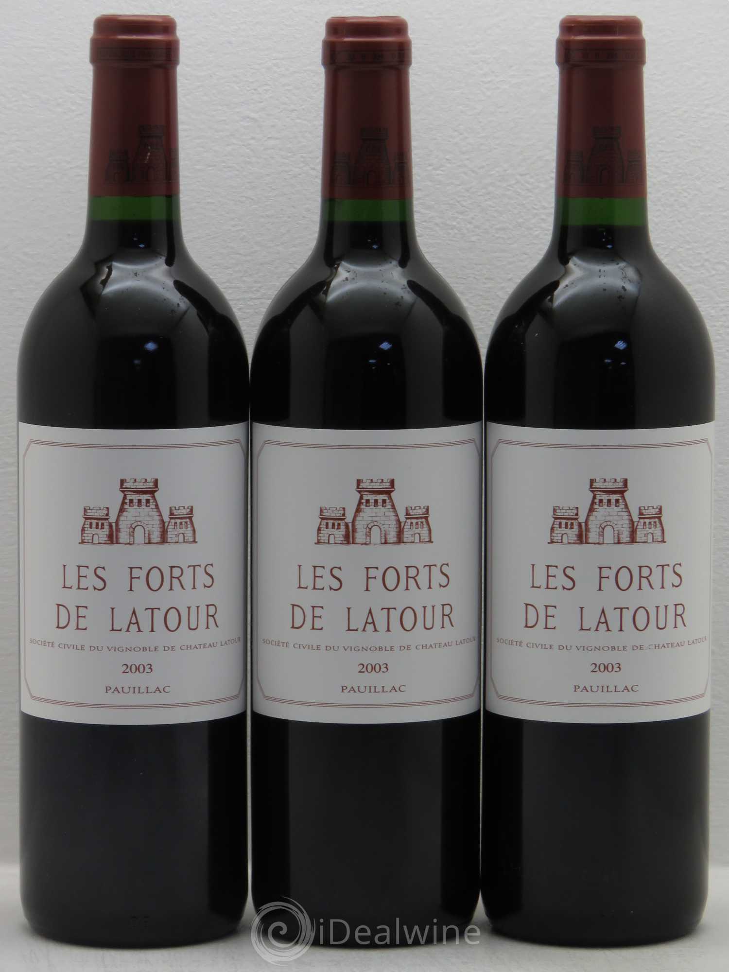 Les Forts de Latour Second Vin 2003 - Lot de 3 bouteilles - 0