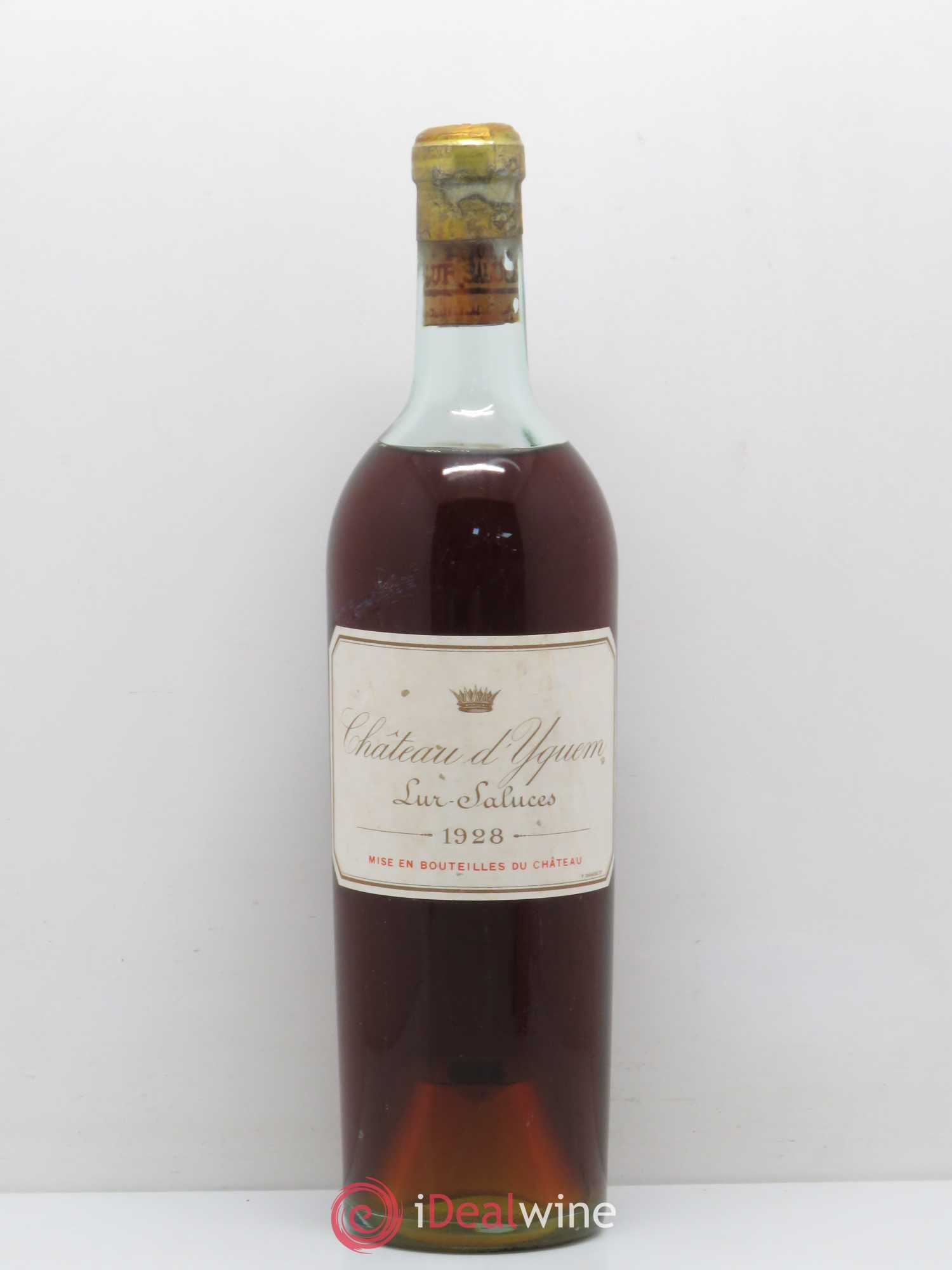 Château d' Yquem 1er Cru Classé Supérieur 1928 - Lot de 1 bouteille - 0