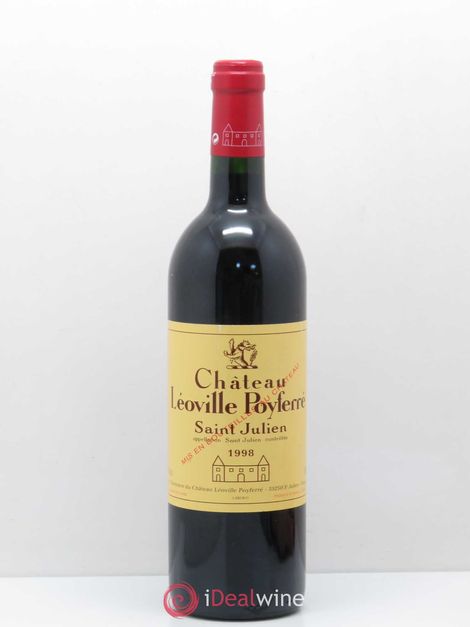 Château Léoville Poyferré 2ème Grand Cru Classé 1998 - Lot de 1 bouteille - 0