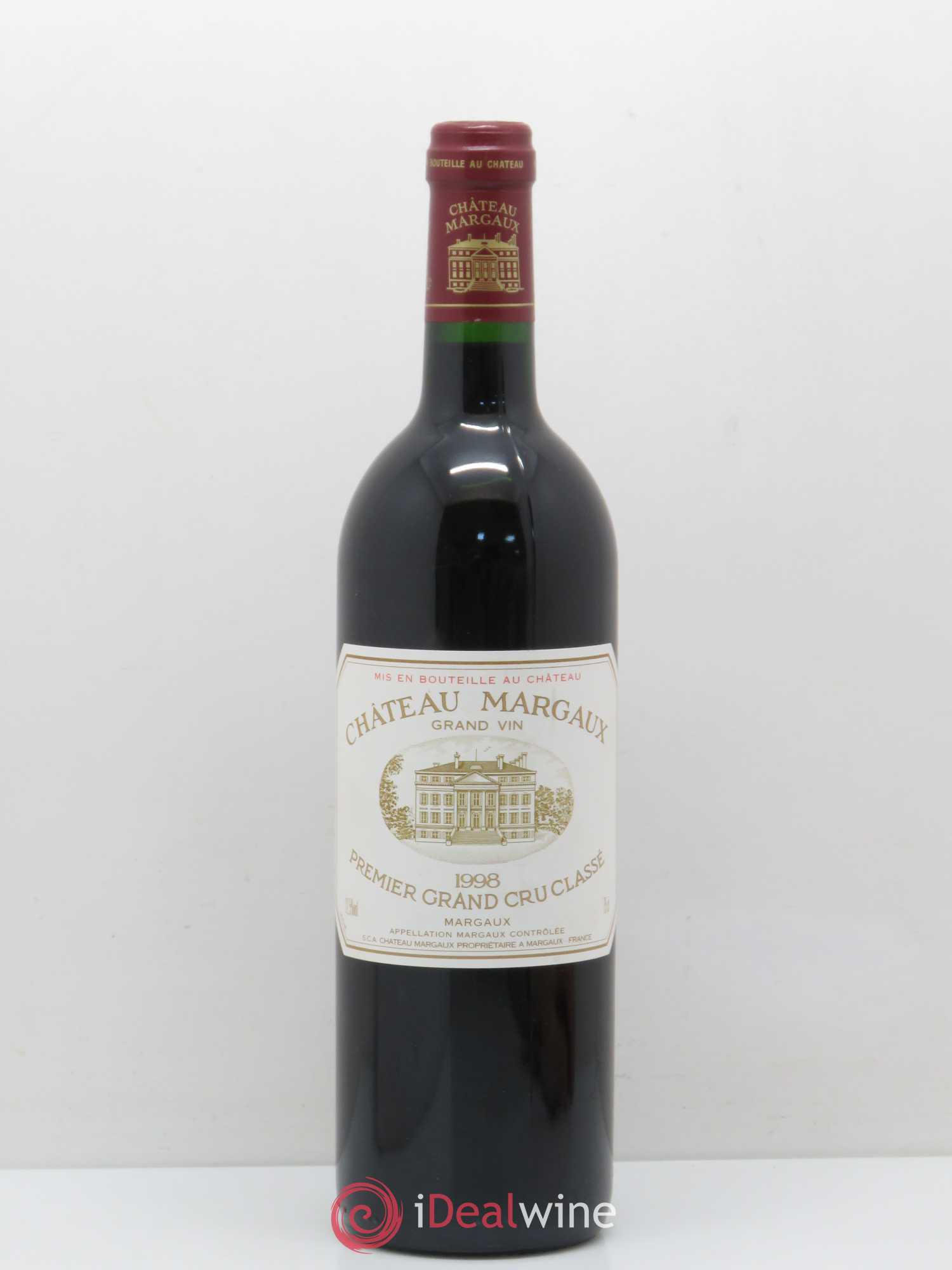 Château Margaux 1er Grand Cru Classé 1998 - Lot de 1 bouteille - 0