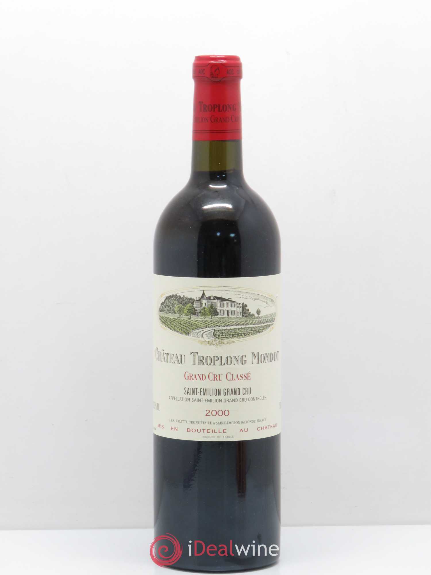 Château Troplong Mondot 1er Grand Cru Classé B 2000 - Lot de 1 bouteille - 0