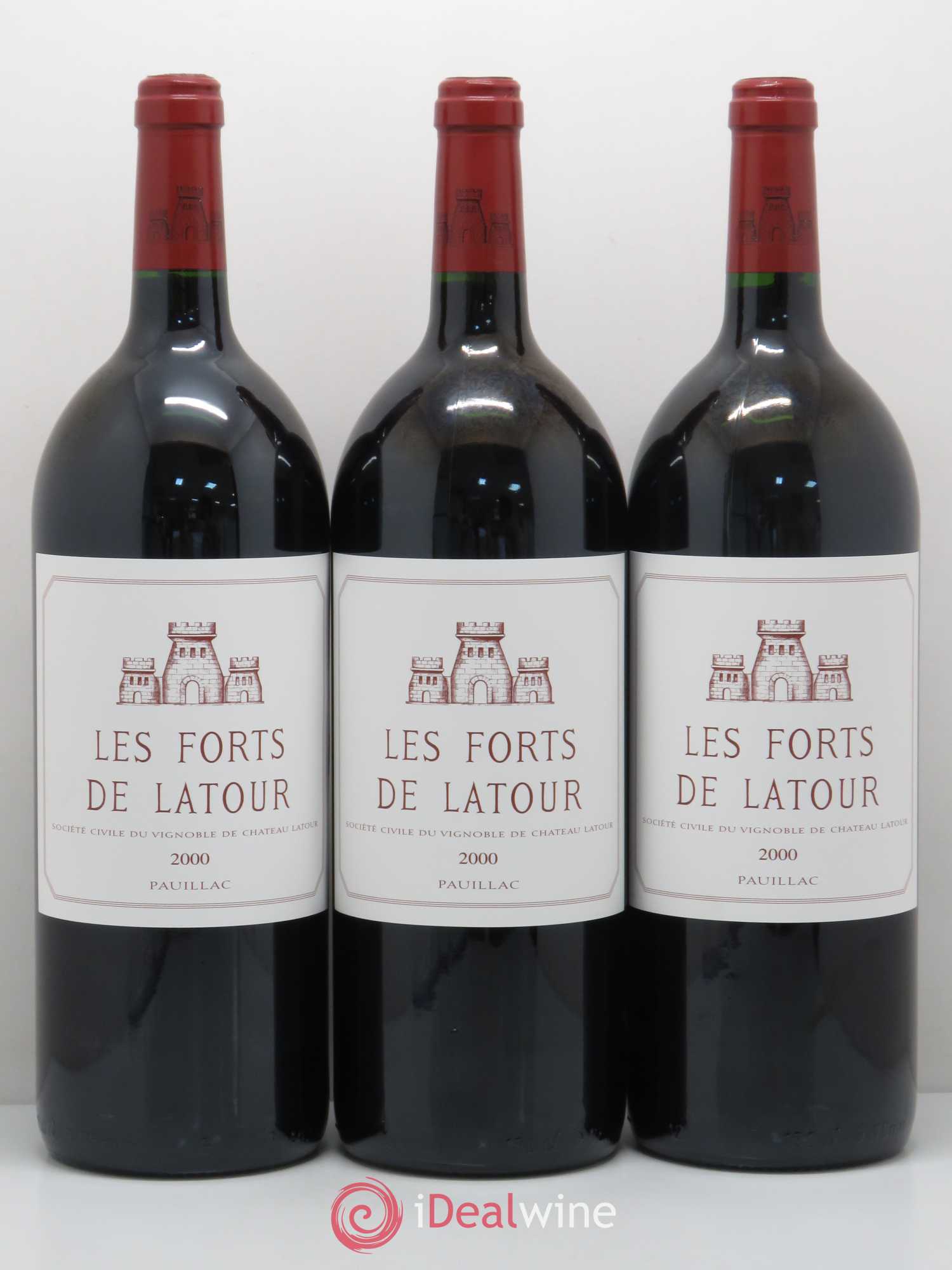 Les Forts de Latour Second Vin 2000 - Lot de 3 magnums - 0