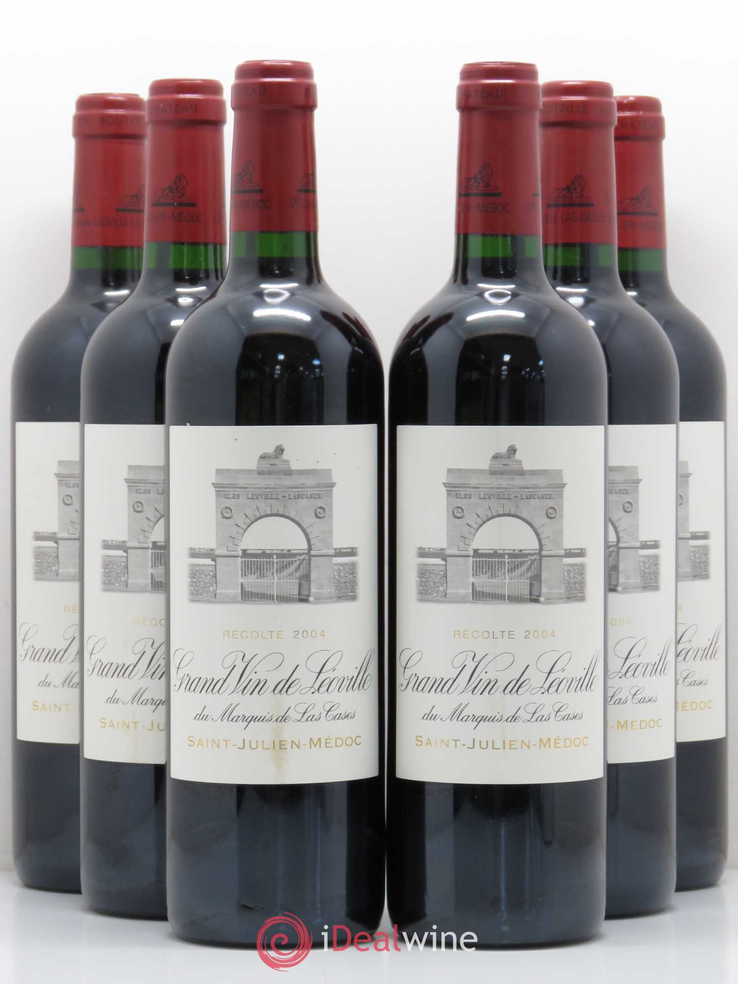 Château Léoville Las Cases 2ème Grand Cru Classé 2004 - Lot de 6 bouteilles - 0