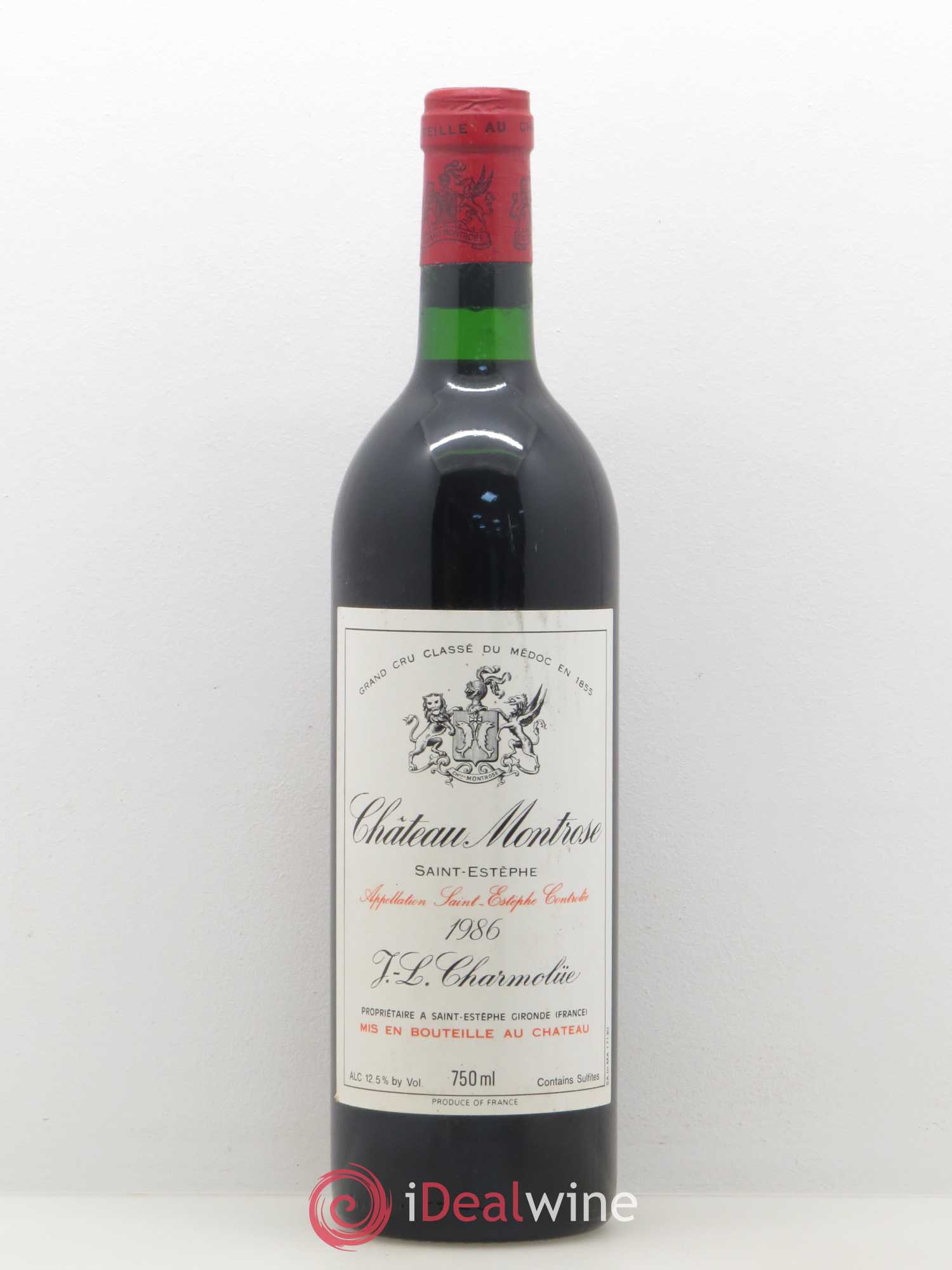 Château Montrose 2ème Grand Cru Classé 1986 - Lot de 1 bouteille - 0