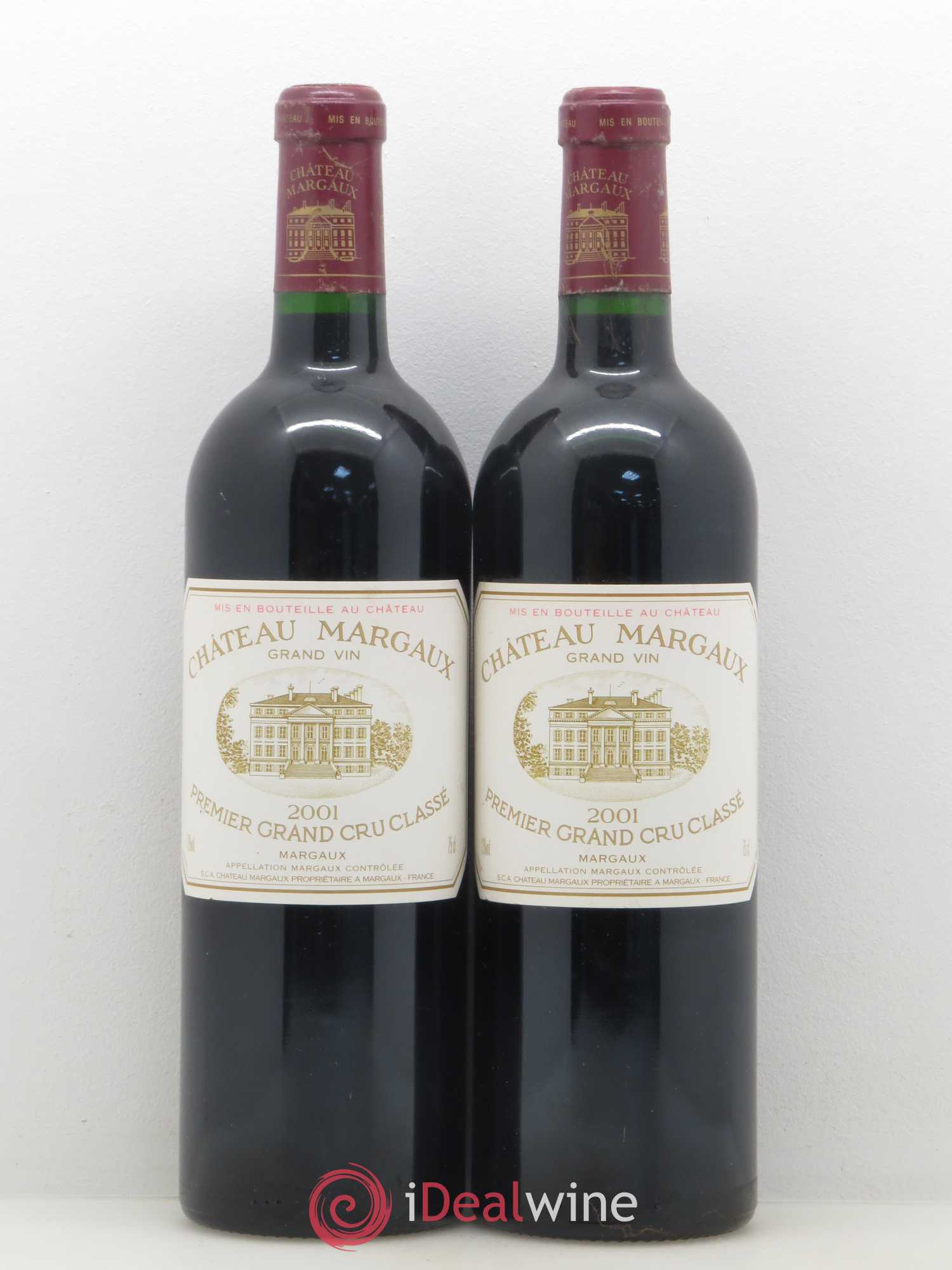 Château Margaux 1er Grand Cru Classé 2001 - Lot de 2 bouteilles - 0
