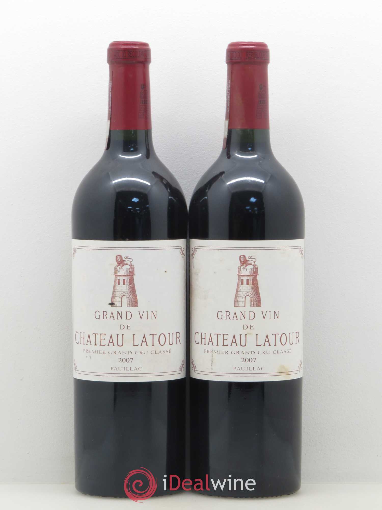 Château Latour 1er Grand Cru Classé 2007 - Lot de 2 bouteilles - 0