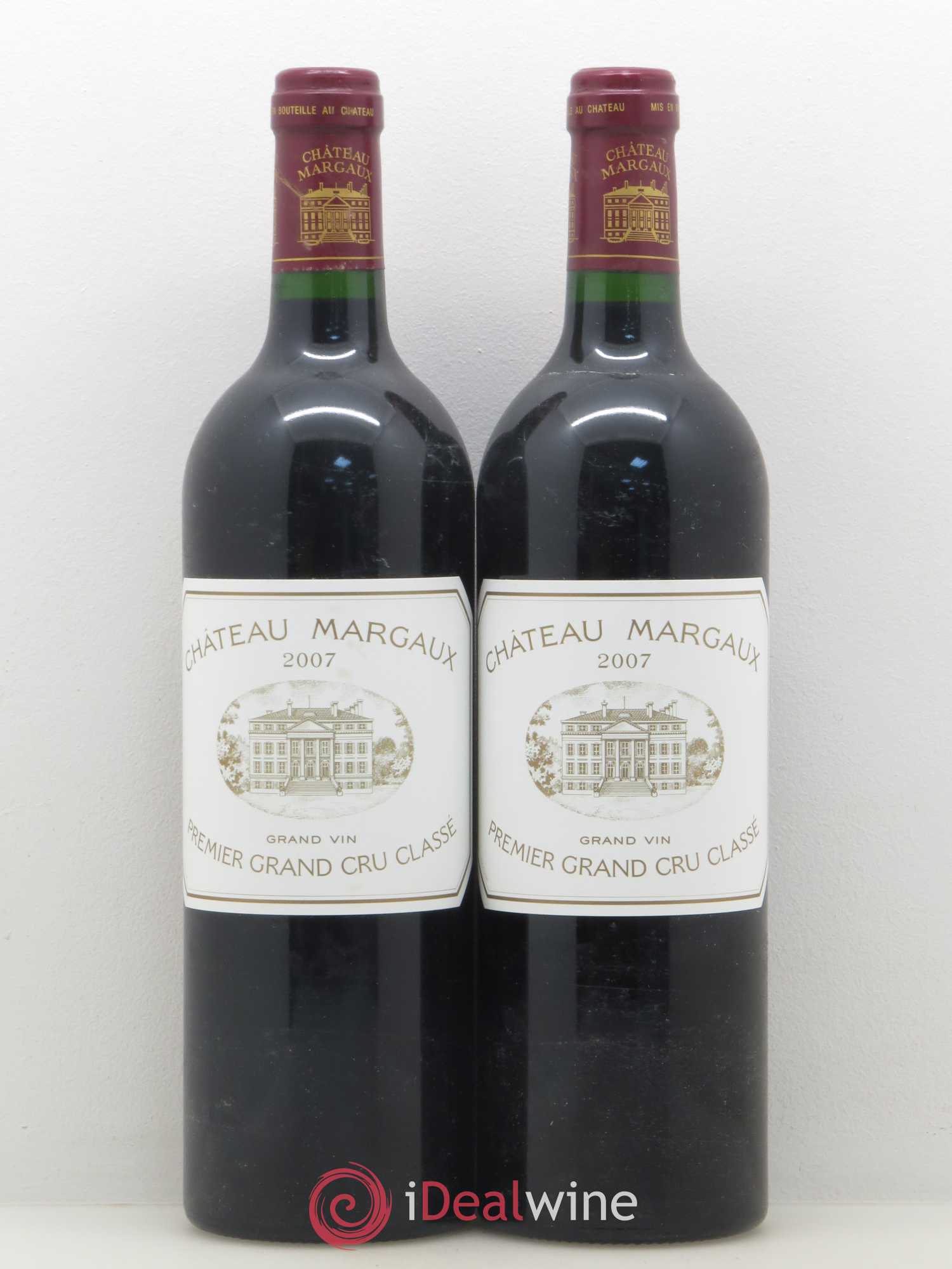 Château Margaux 1er Grand Cru Classé 2007 - Lot de 2 bouteilles - 0