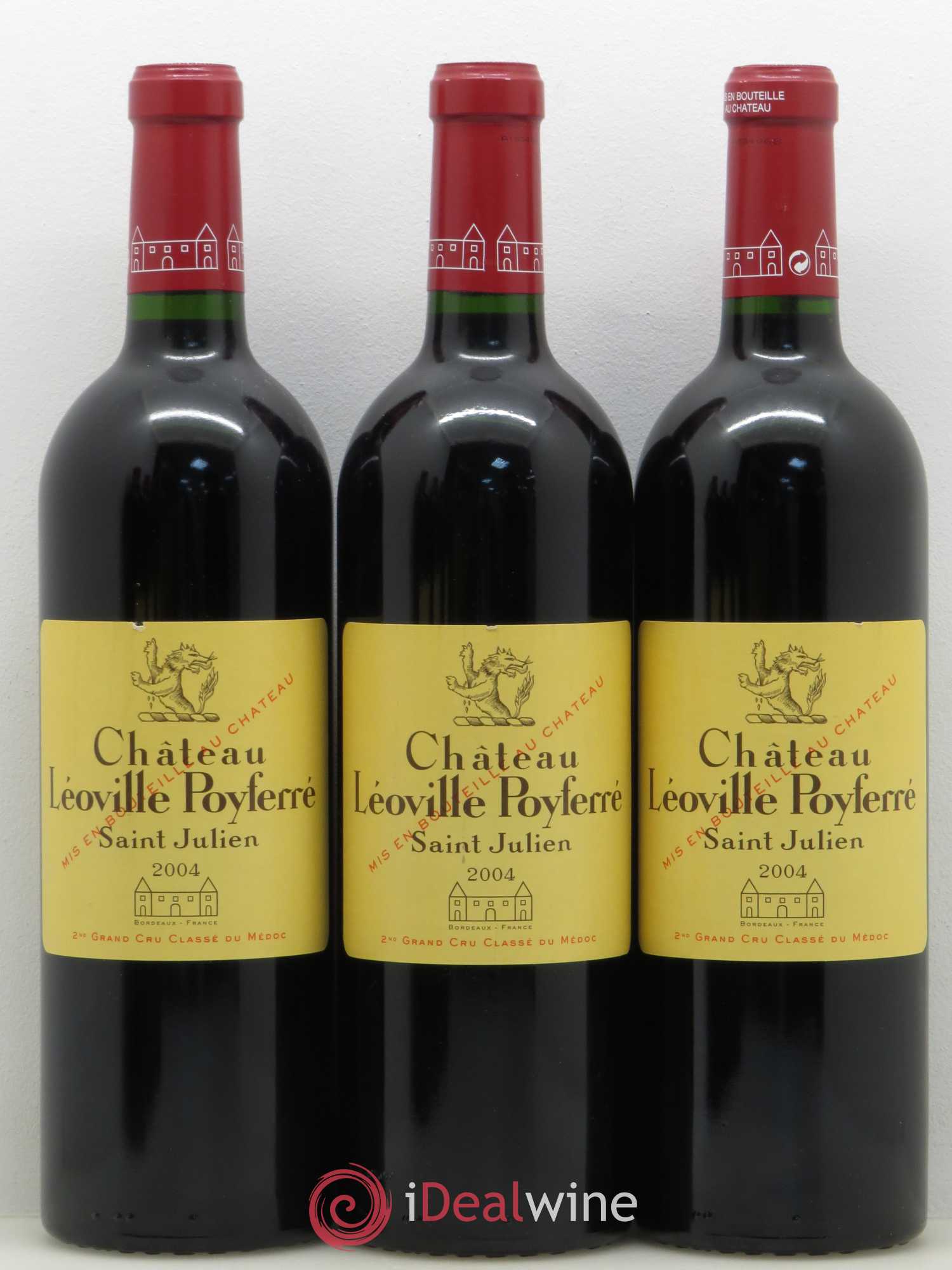 Château Léoville Poyferré 2ème Grand Cru Classé 2004 - Lot de 6 bouteilles - 1