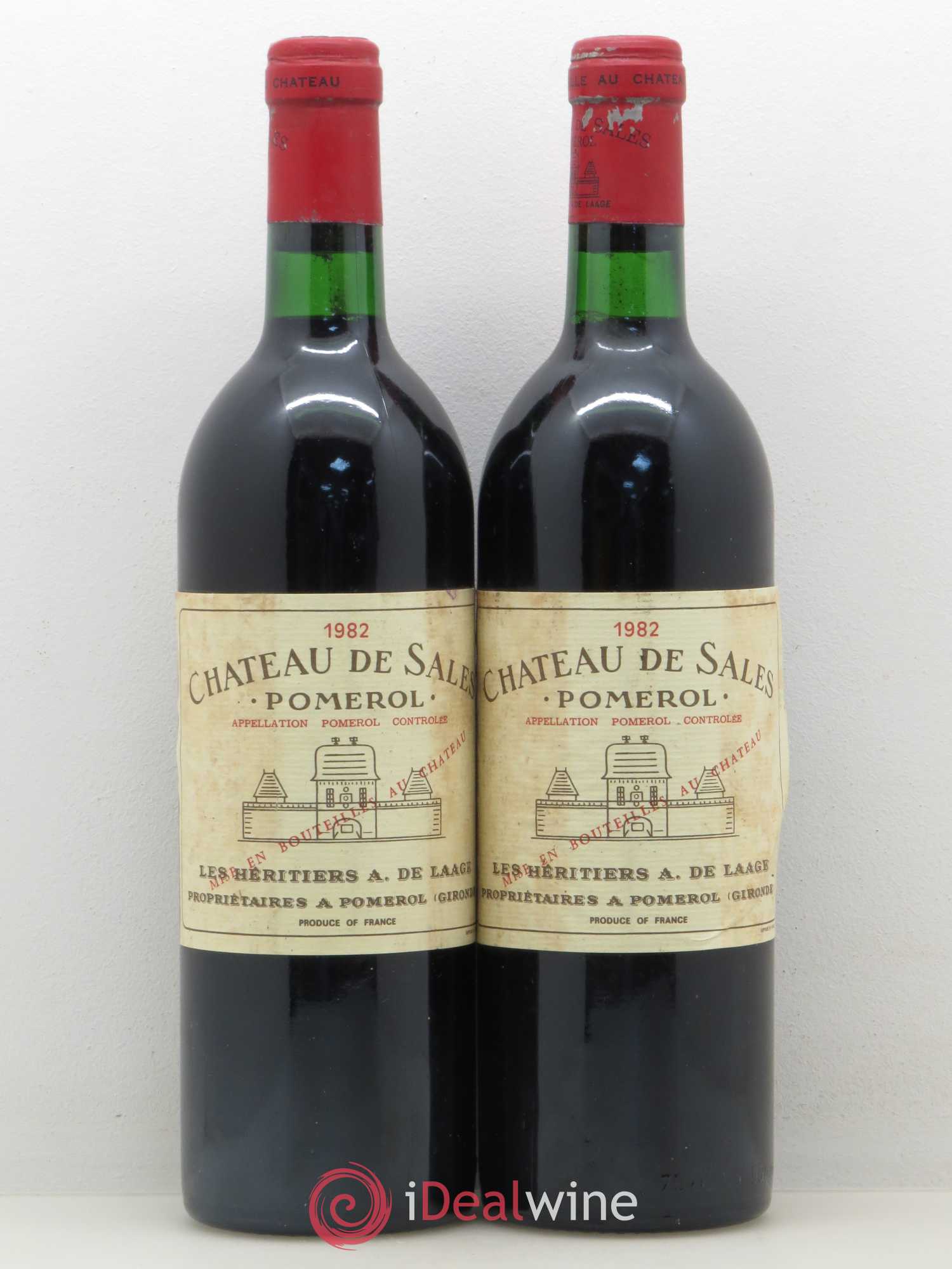 Château de Sales 1982 - Lot de 2 bouteilles - 0