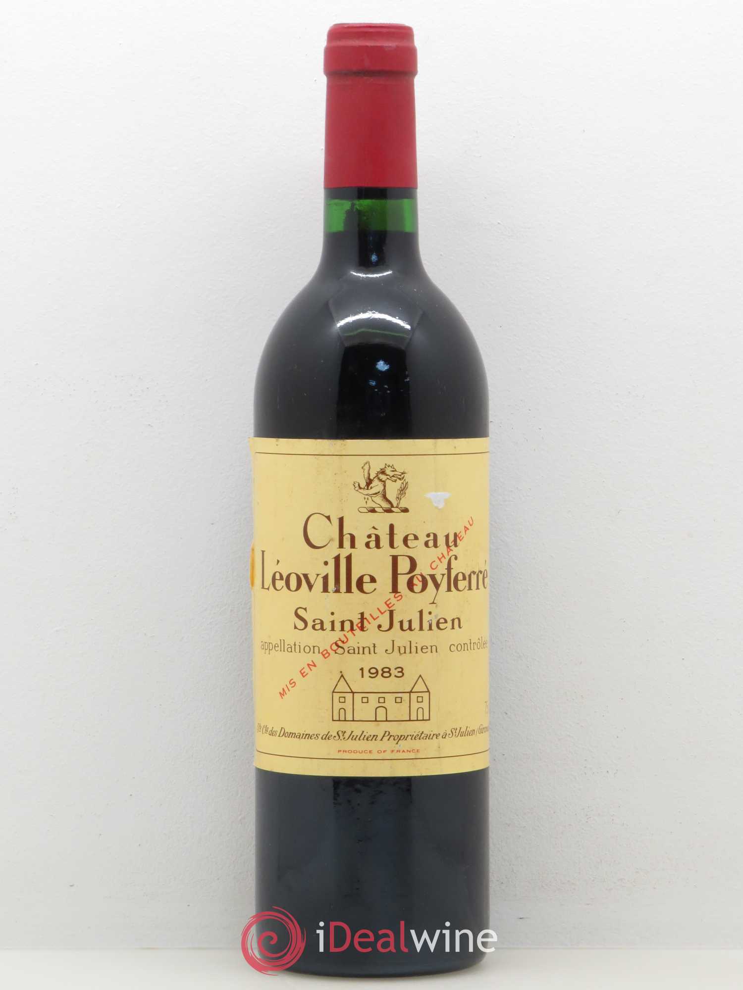 Château Léoville Poyferré 2ème Grand Cru Classé 1983 - Lot de 1 bouteille - 0