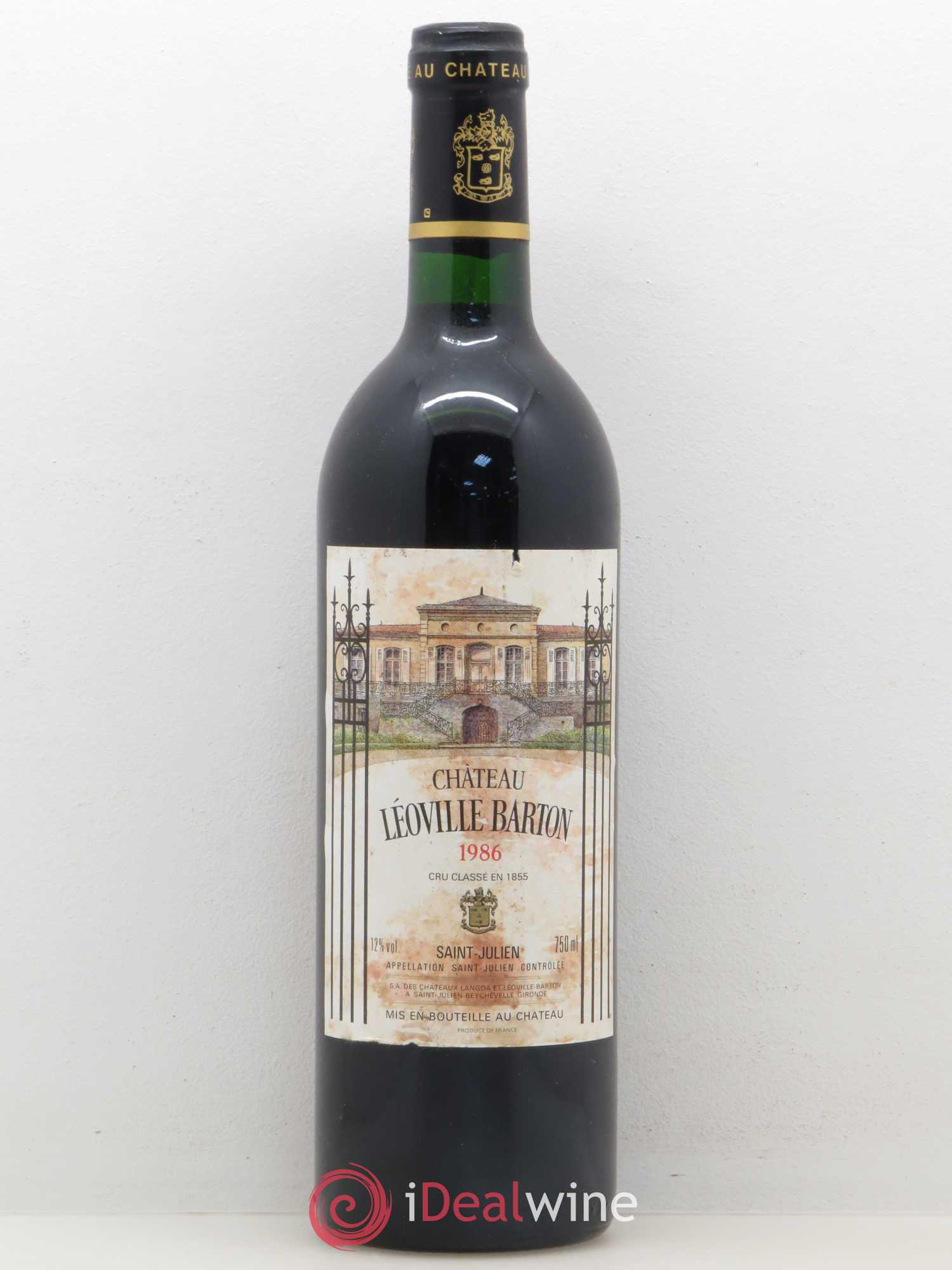 Château Léoville Barton 2ème Grand Cru Classé 1986 - Lot de 1 bouteille - 0