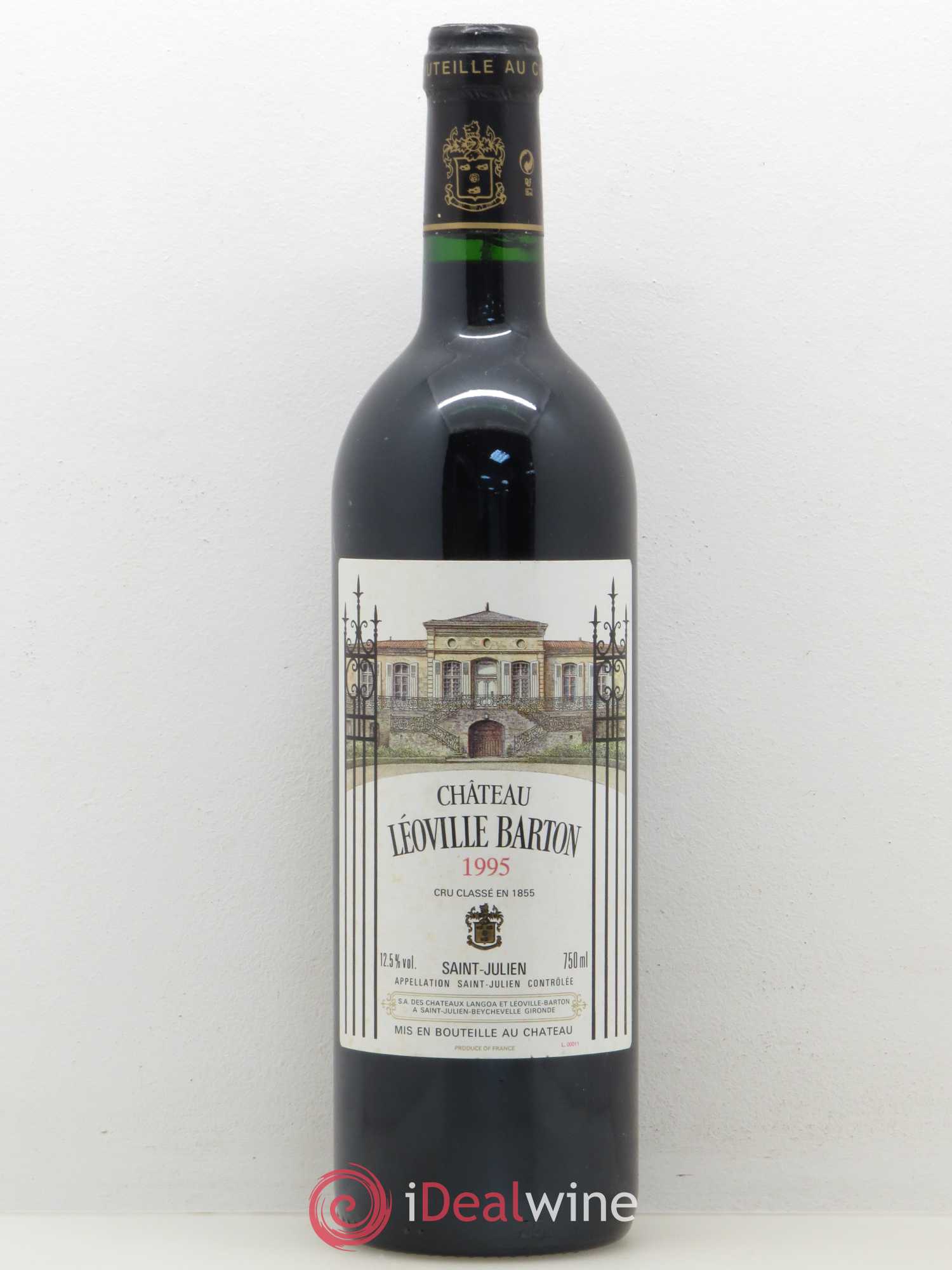 Château Léoville Barton 2ème Grand Cru Classé 1995 - Lot de 1 bouteille - 0