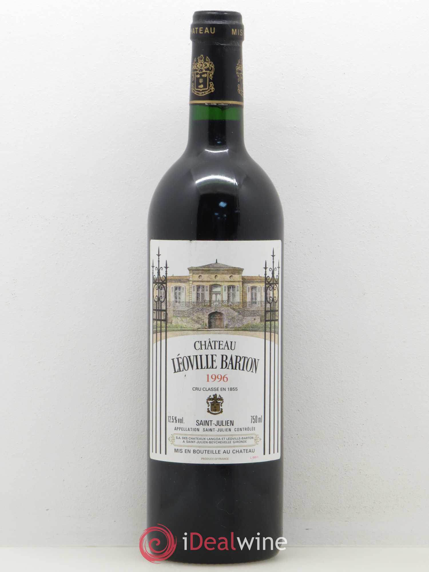 Château Léoville Barton 2ème Grand Cru Classé 1996 - Lot de 1 bouteille - 0